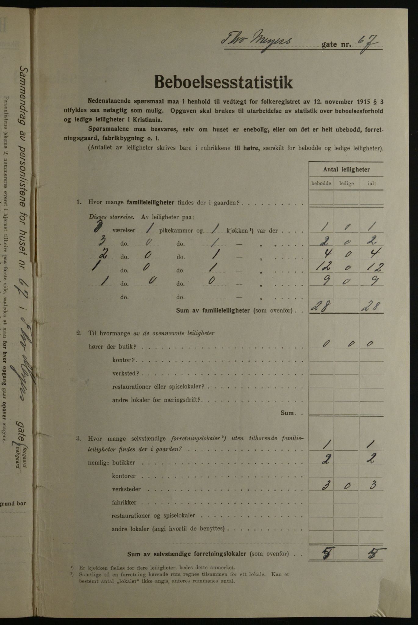 OBA, Kommunal folketelling 1.12.1923 for Kristiania, 1923, s. 122410