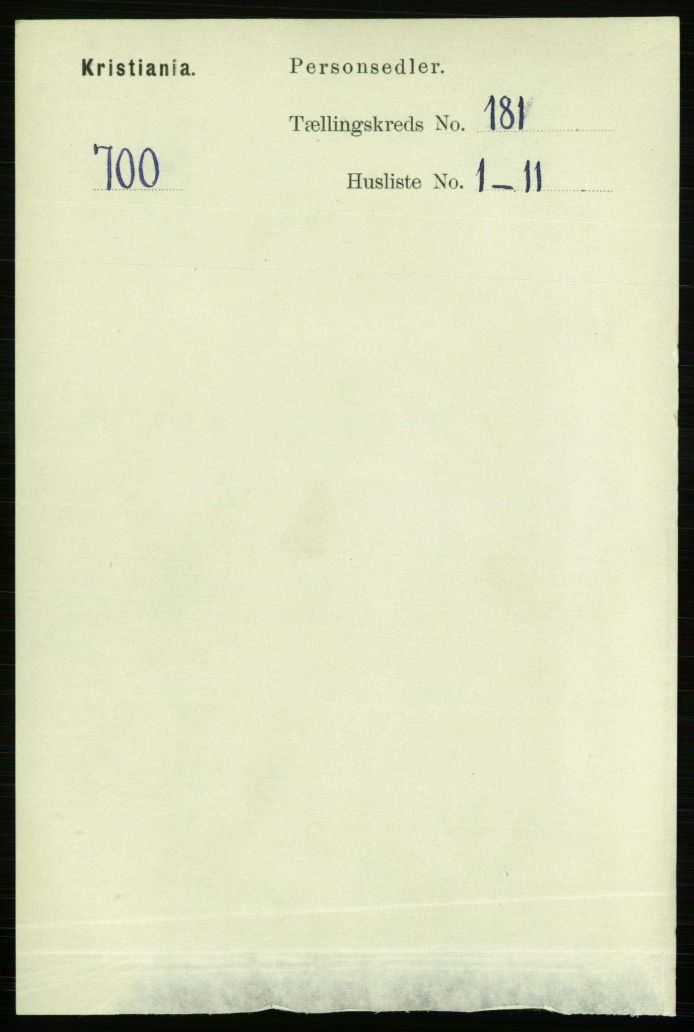 RA, Folketelling 1891 for 0301 Kristiania kjøpstad, 1891, s. 108487