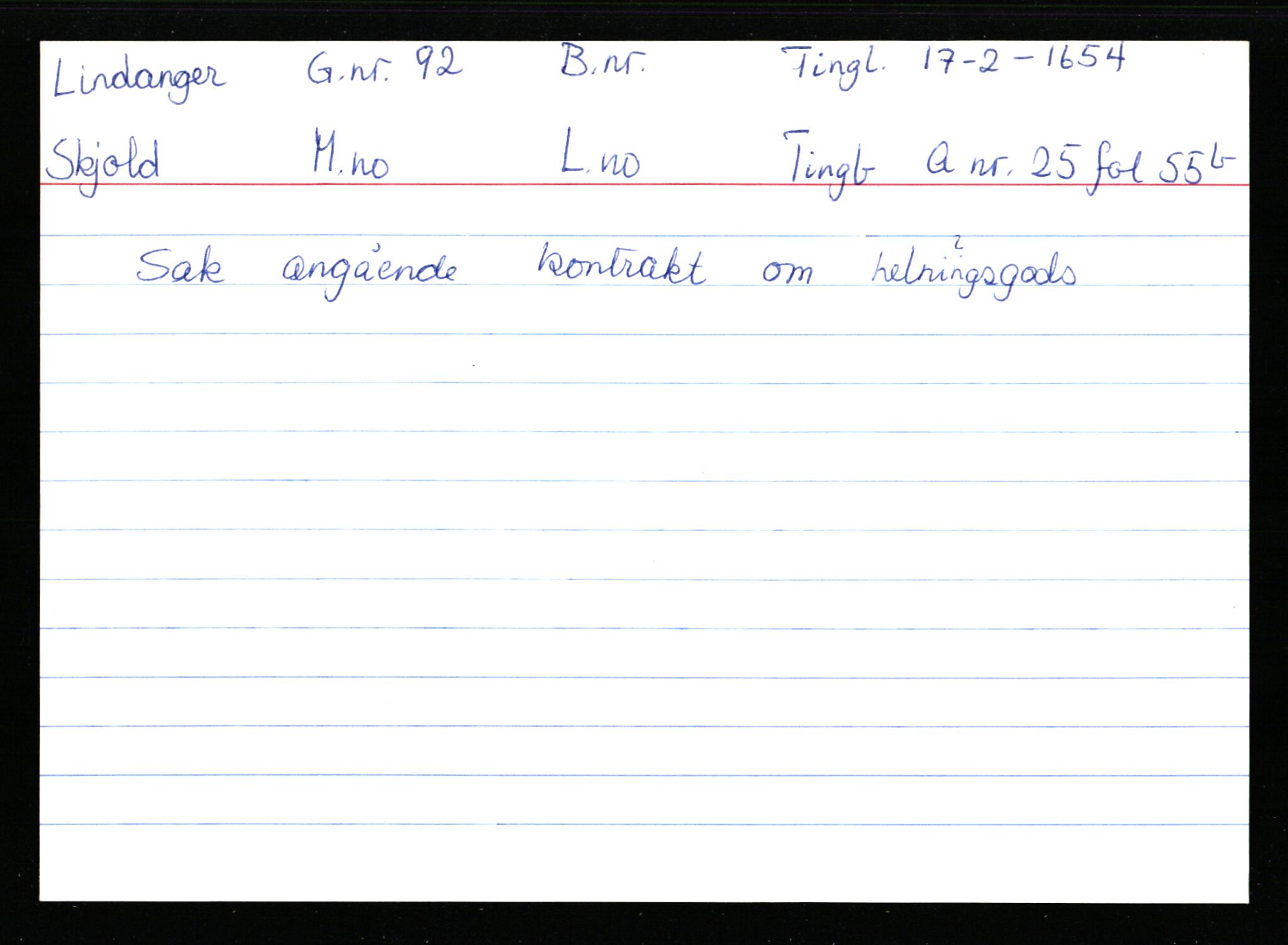 Statsarkivet i Stavanger, AV/SAST-A-101971/03/Y/Ym/L0035: Åstedskort sortert etter gårdsnavn: Leiranger - Lindanger, 1600-1950, s. 671