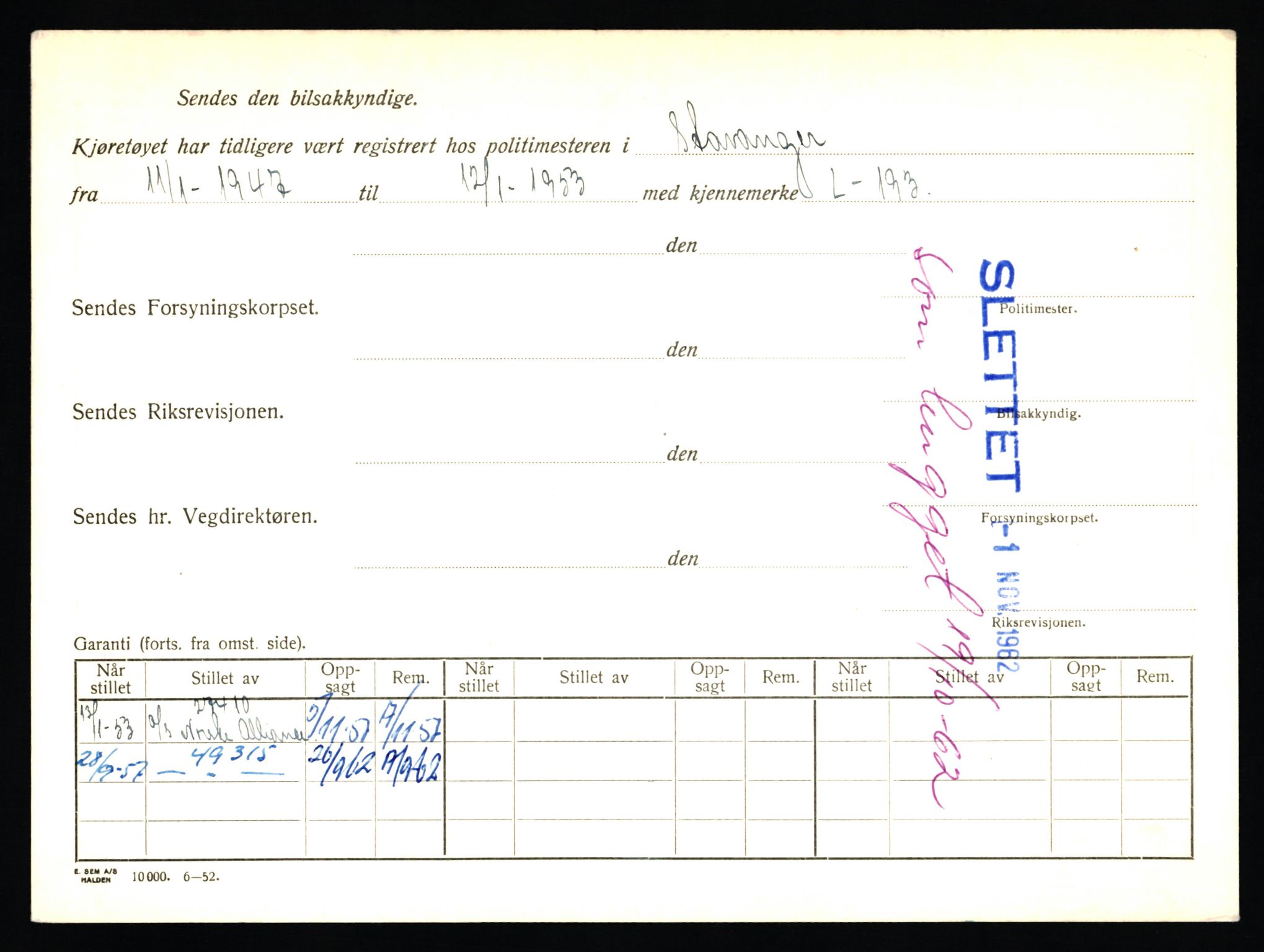 Stavanger trafikkstasjon, AV/SAST-A-101942/0/F/L0018: L-10000 - L-10499, 1930-1971, s. 1832