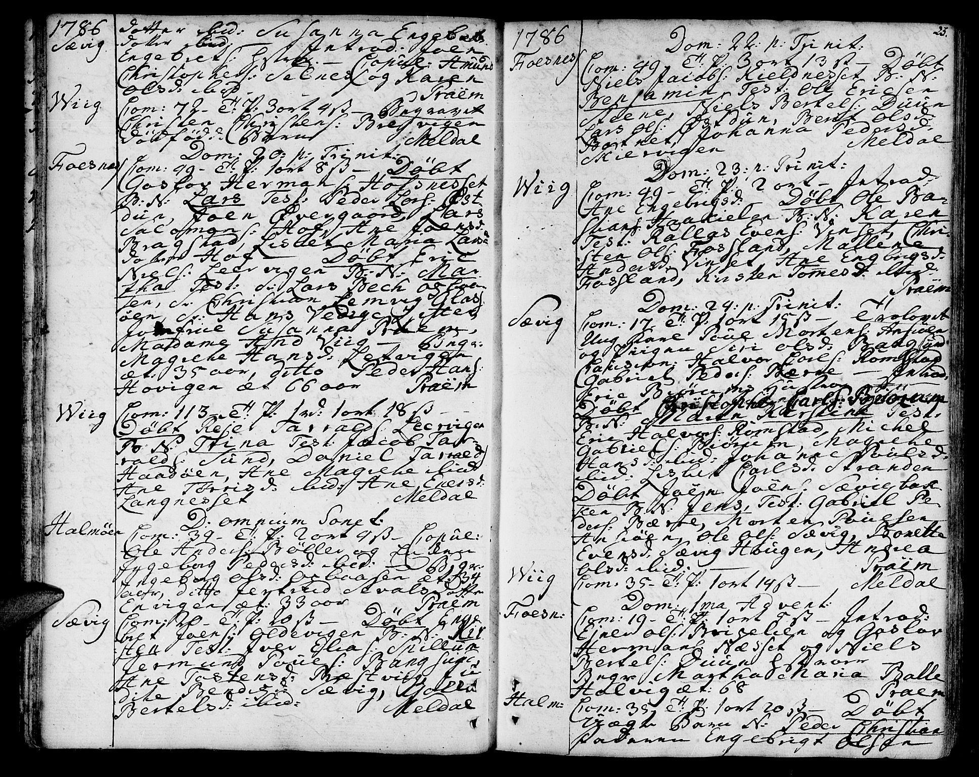 Ministerialprotokoller, klokkerbøker og fødselsregistre - Nord-Trøndelag, SAT/A-1458/773/L0608: Ministerialbok nr. 773A02, 1784-1816, s. 23