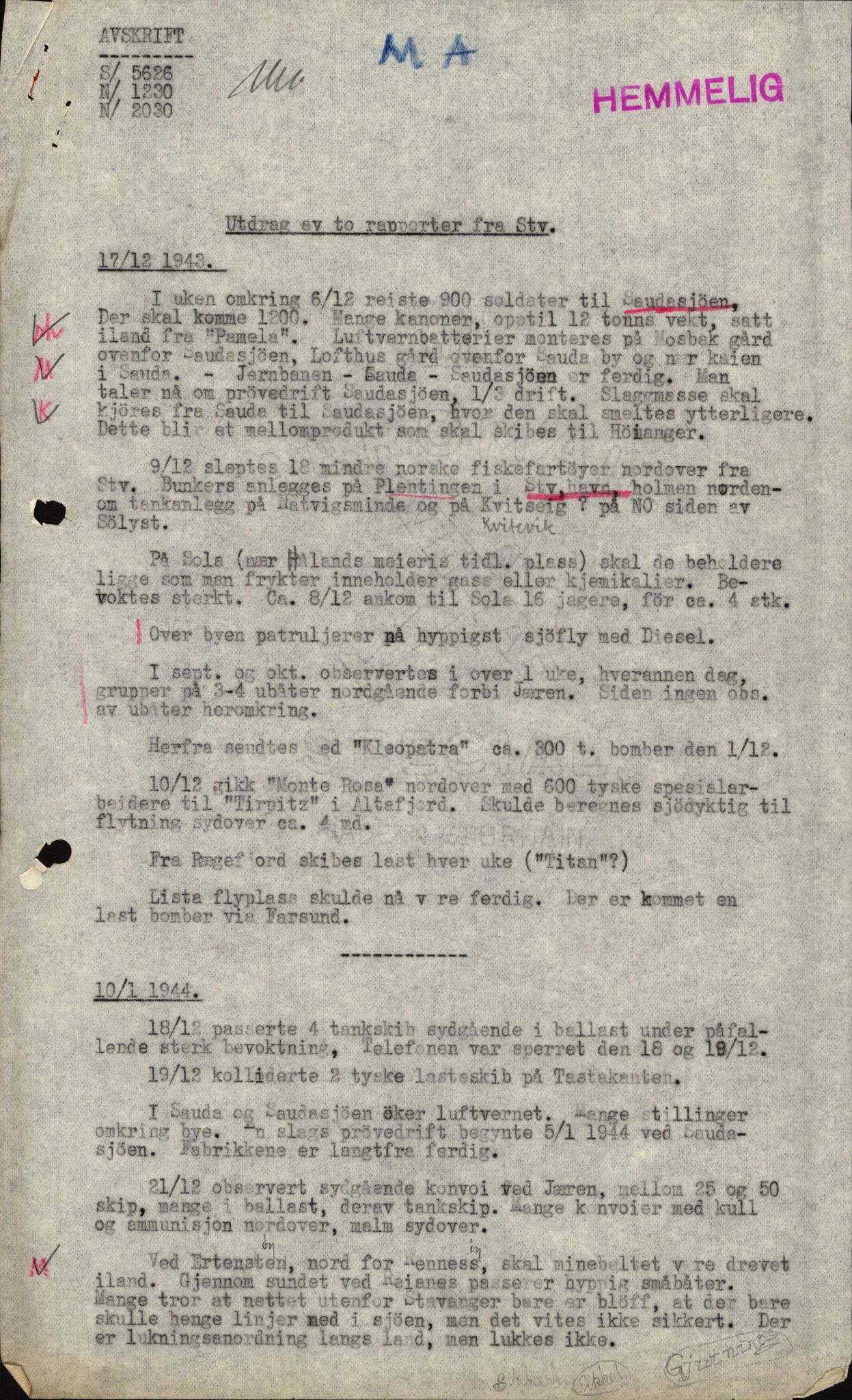 Forsvaret, Forsvarets overkommando II, AV/RA-RAFA-3915/D/Dd/L0008: Minefields. Prohibited Areas. Airfields, 1944, s. 74