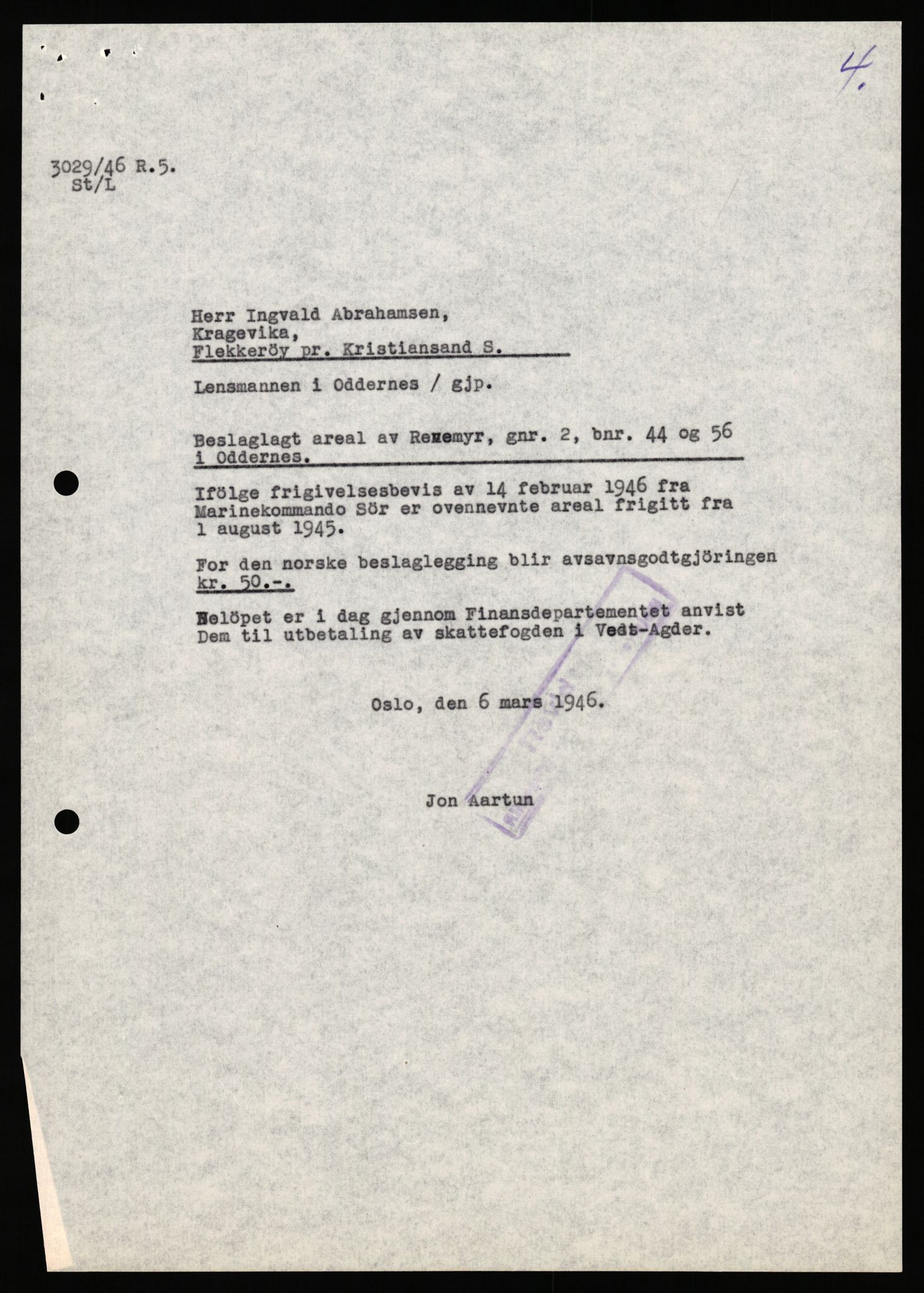 Forsvarsdepartementet, 10. kontor / Oppgjørskontoret, AV/RA-RAFA-1225/D/Da/L0062: Laksevika batteri, Kristiansand; Laksevåg ubåtbunker, Bergen, 1940-1962, s. 31