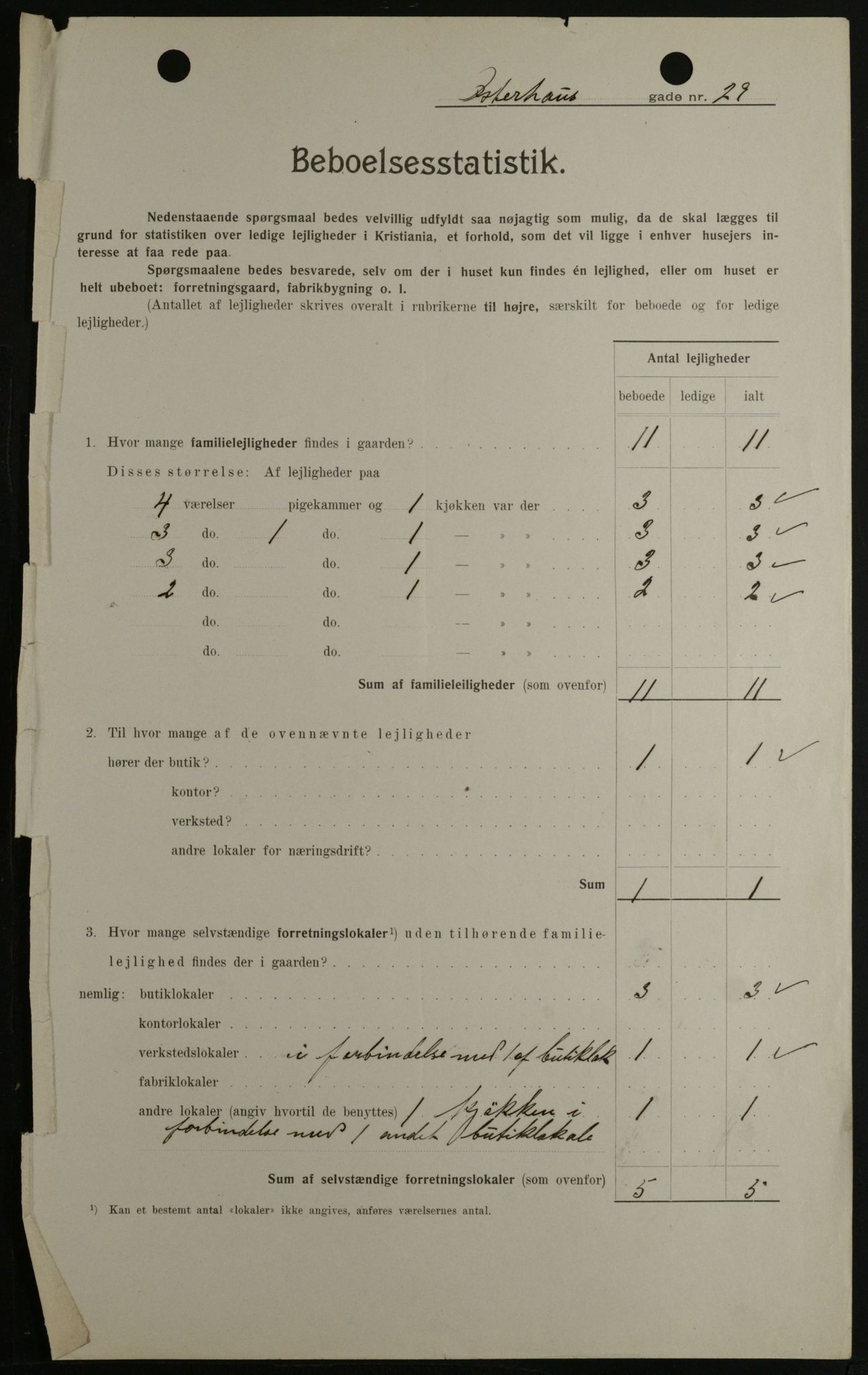 OBA, Kommunal folketelling 1.2.1908 for Kristiania kjøpstad, 1908, s. 69681