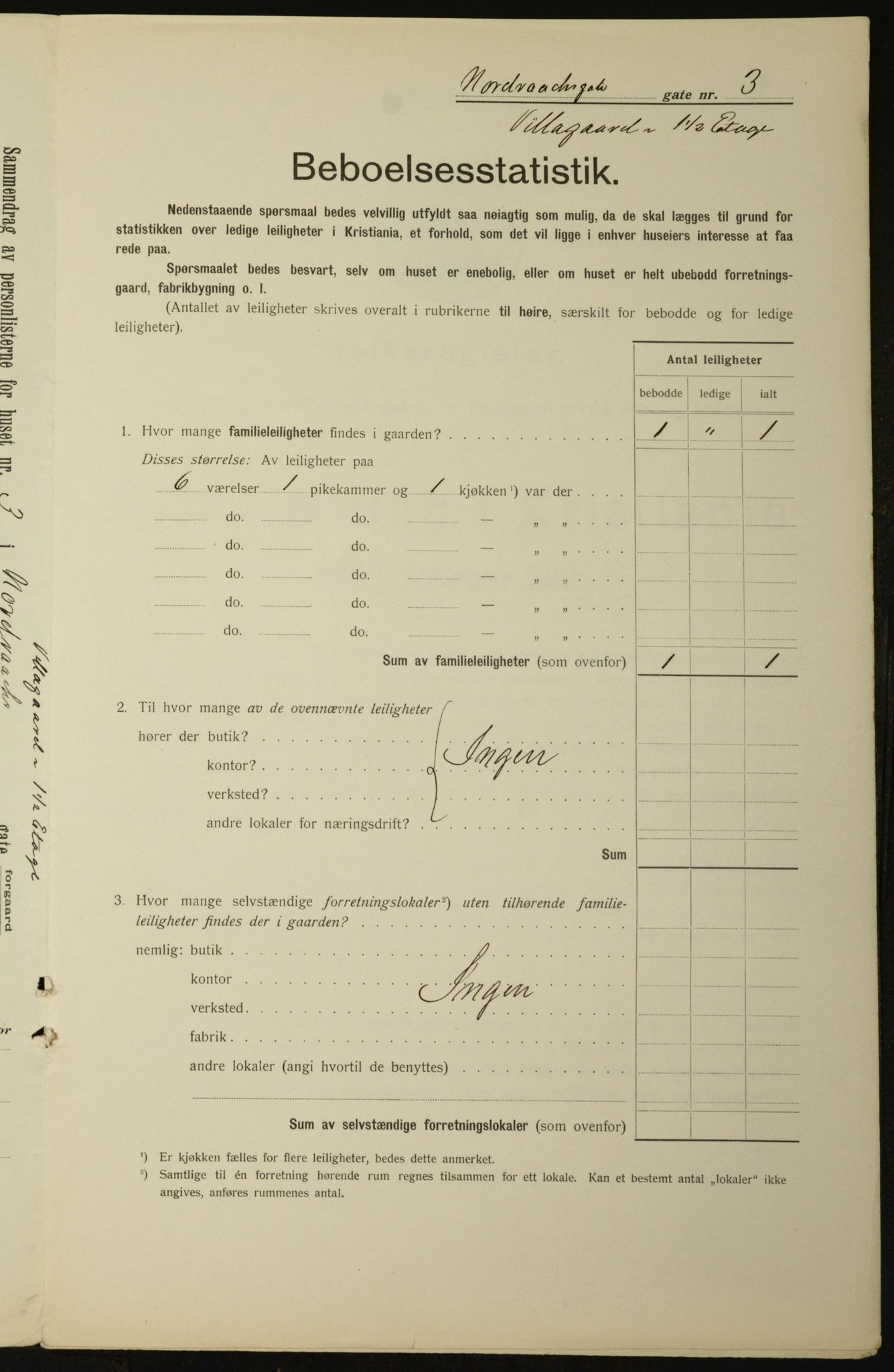 OBA, Kommunal folketelling 1.2.1912 for Kristiania, 1912, s. 74003