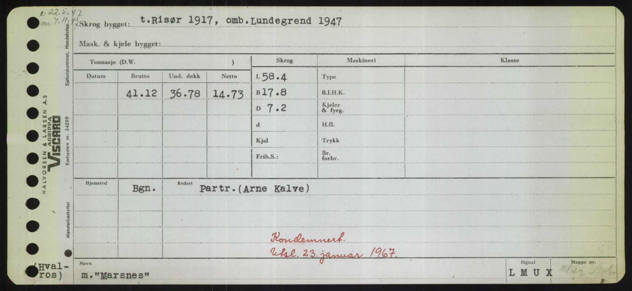 Sjøfartsdirektoratet med forløpere, Skipsmålingen, RA/S-1627/H/Hd/L0024: Fartøy, M-Mim, s. 329