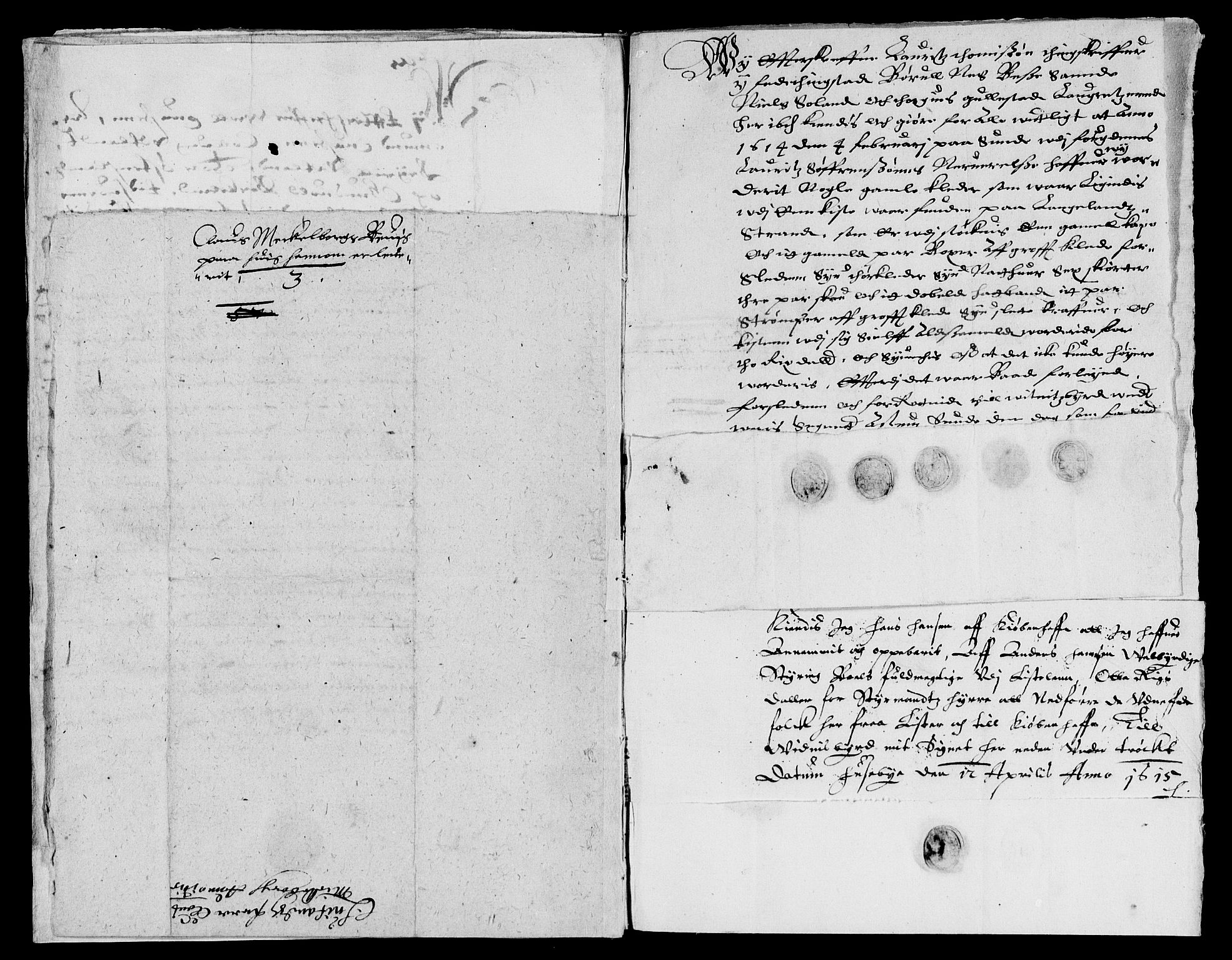 Rentekammeret inntil 1814, Reviderte regnskaper, Lensregnskaper, AV/RA-EA-5023/R/Rb/Rbr/L0004: Lista len, 1613-1616