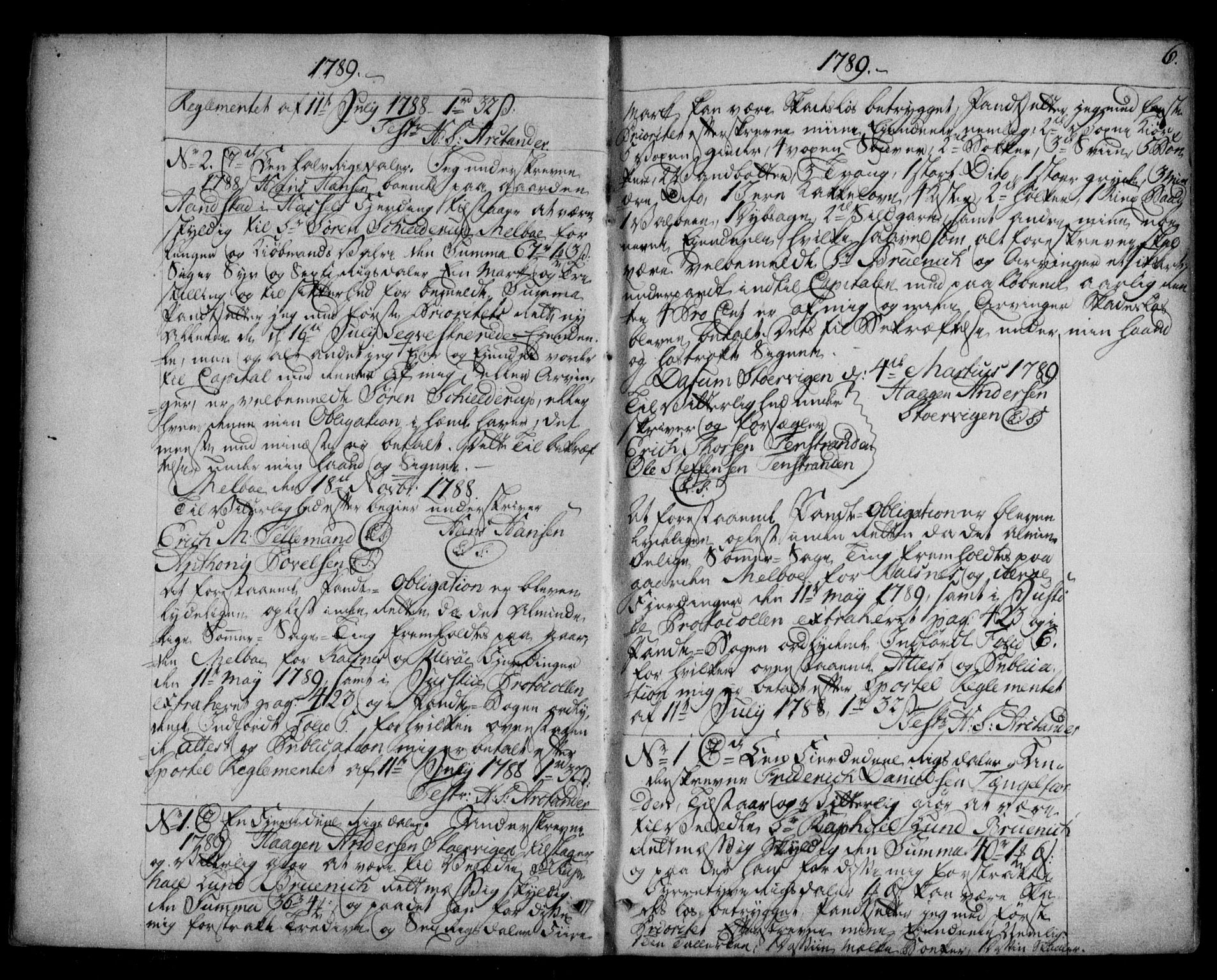 Vesterålen sorenskriveri, SAT/A-4180/1/2/2Ca/L0002: Pantebok nr. B, 1789-1795, s. 6