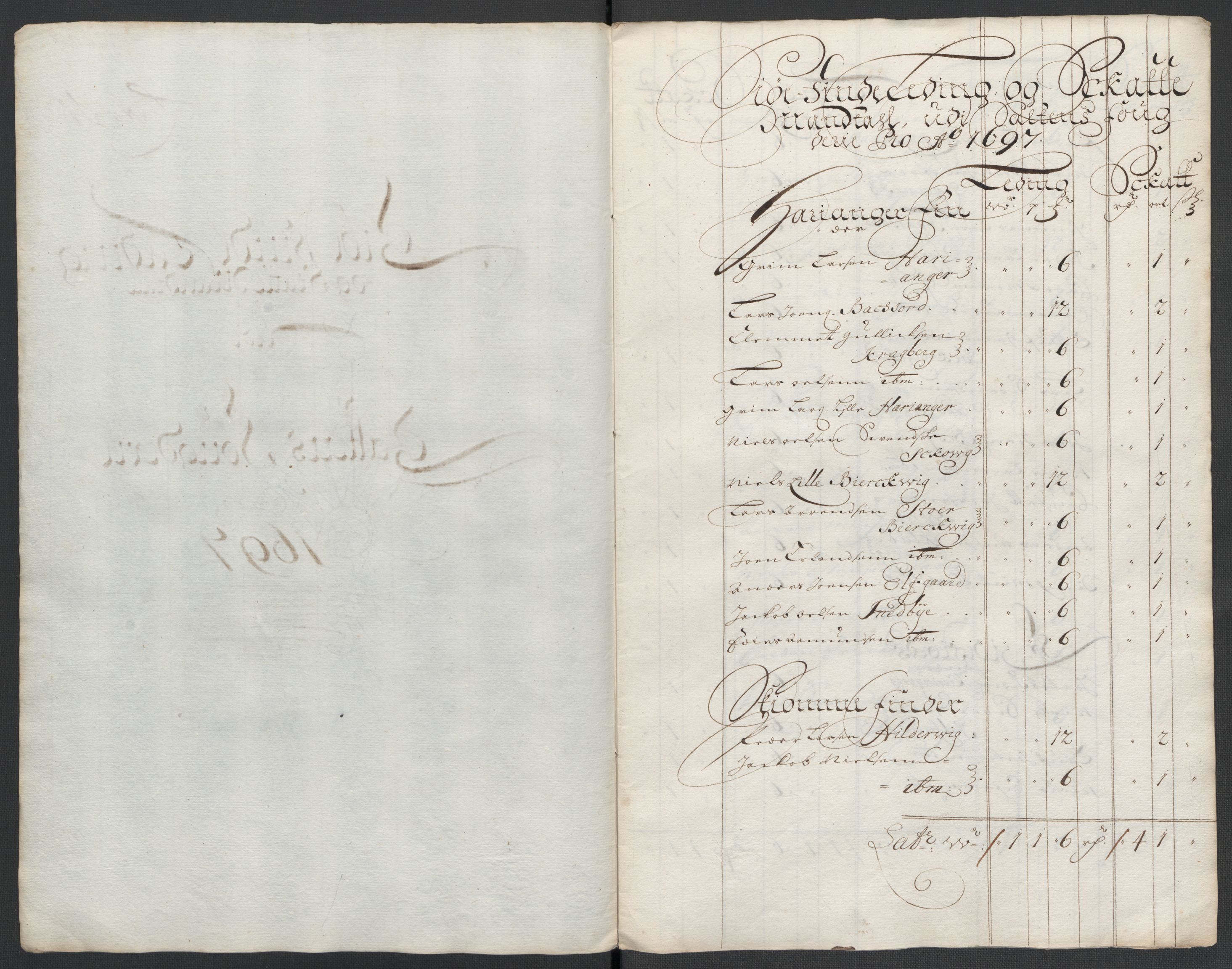 Rentekammeret inntil 1814, Reviderte regnskaper, Fogderegnskap, AV/RA-EA-4092/R66/L4579: Fogderegnskap Salten, 1697-1700, s. 99