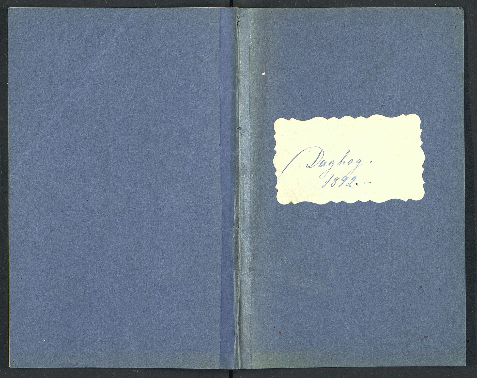 Familien Aalls privatarkiv , NESJ/NJM-005/E-00003/L0001/0002/0001: Dag- og notatbøker / Dølner dagbok-bokpakke 002, 1892