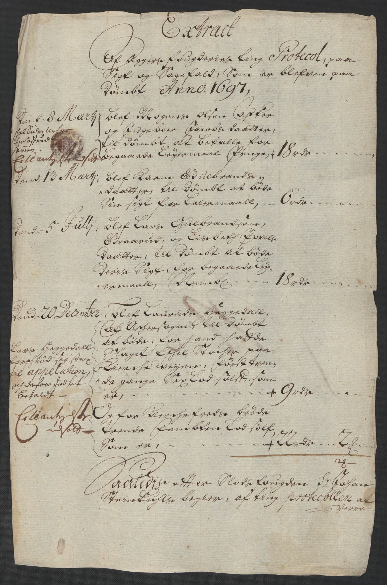 Rentekammeret inntil 1814, Reviderte regnskaper, Fogderegnskap, AV/RA-EA-4092/R10/L0440: Fogderegnskap Aker og Follo, 1696-1697, s. 365