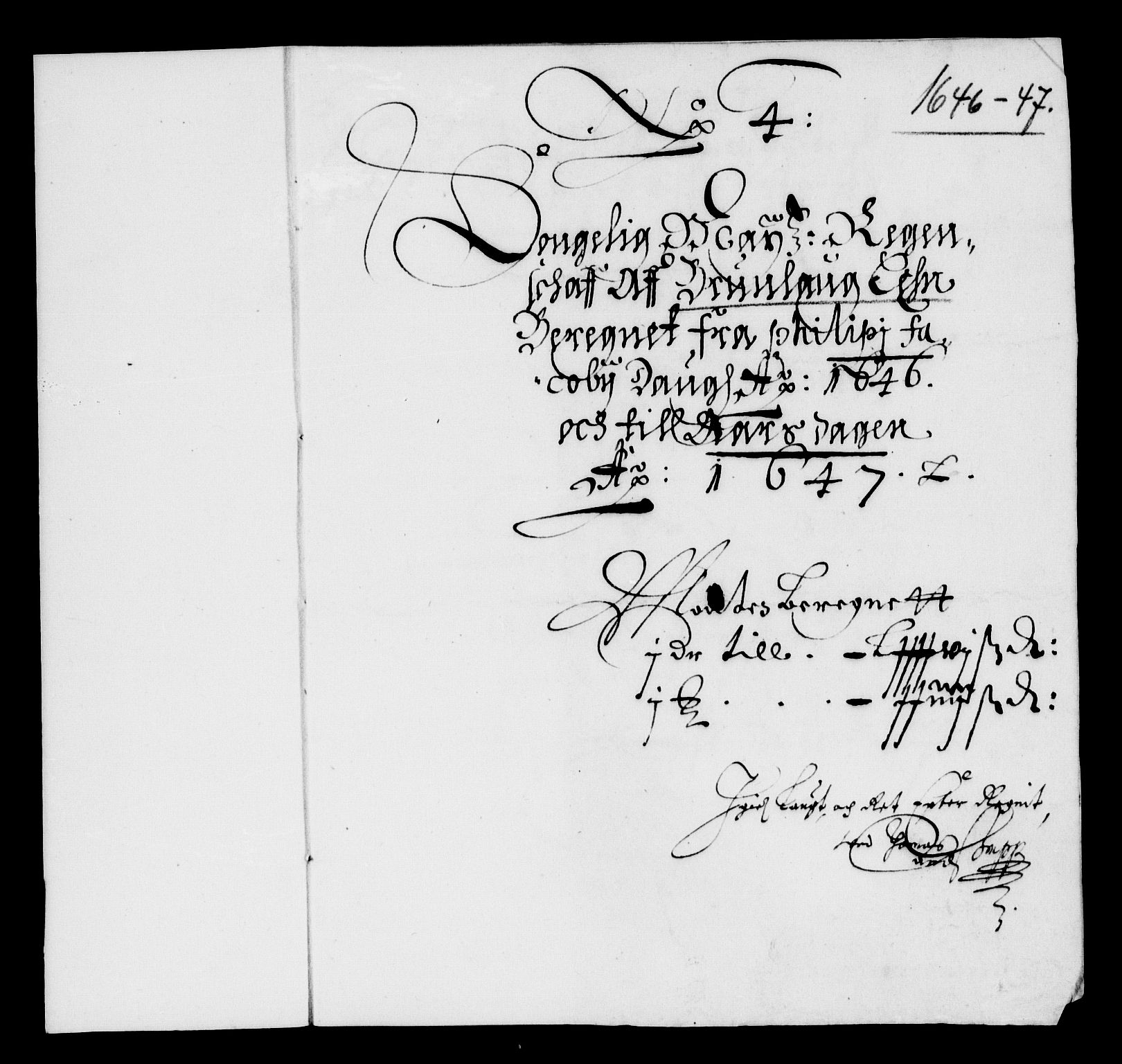 Rentekammeret inntil 1814, Reviderte regnskaper, Lensregnskaper, AV/RA-EA-5023/R/Rb/Rbl/L0009: Brunla len, 1643-1647