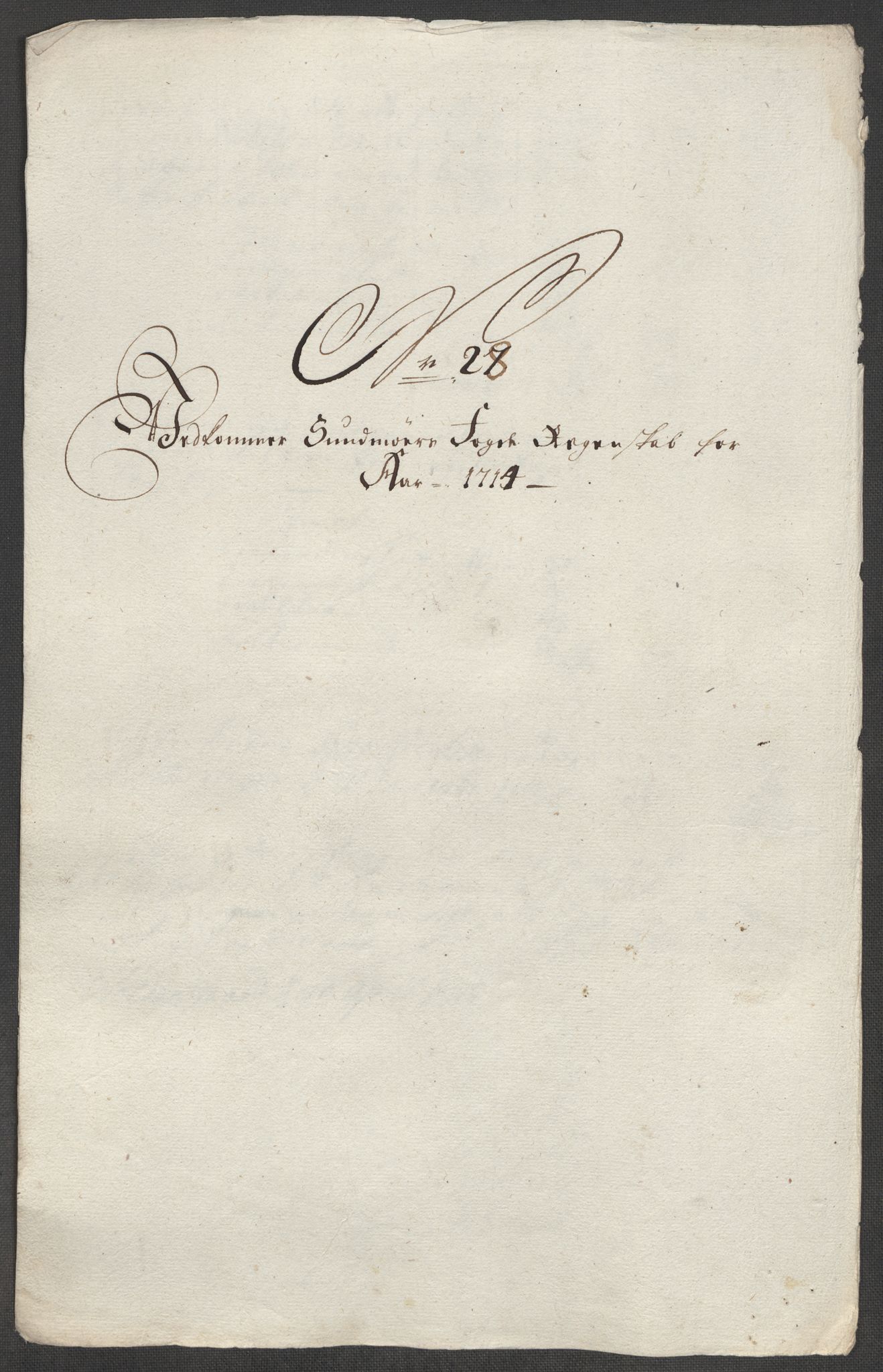 Rentekammeret inntil 1814, Reviderte regnskaper, Fogderegnskap, AV/RA-EA-4092/R54/L3566: Fogderegnskap Sunnmøre, 1714, s. 244