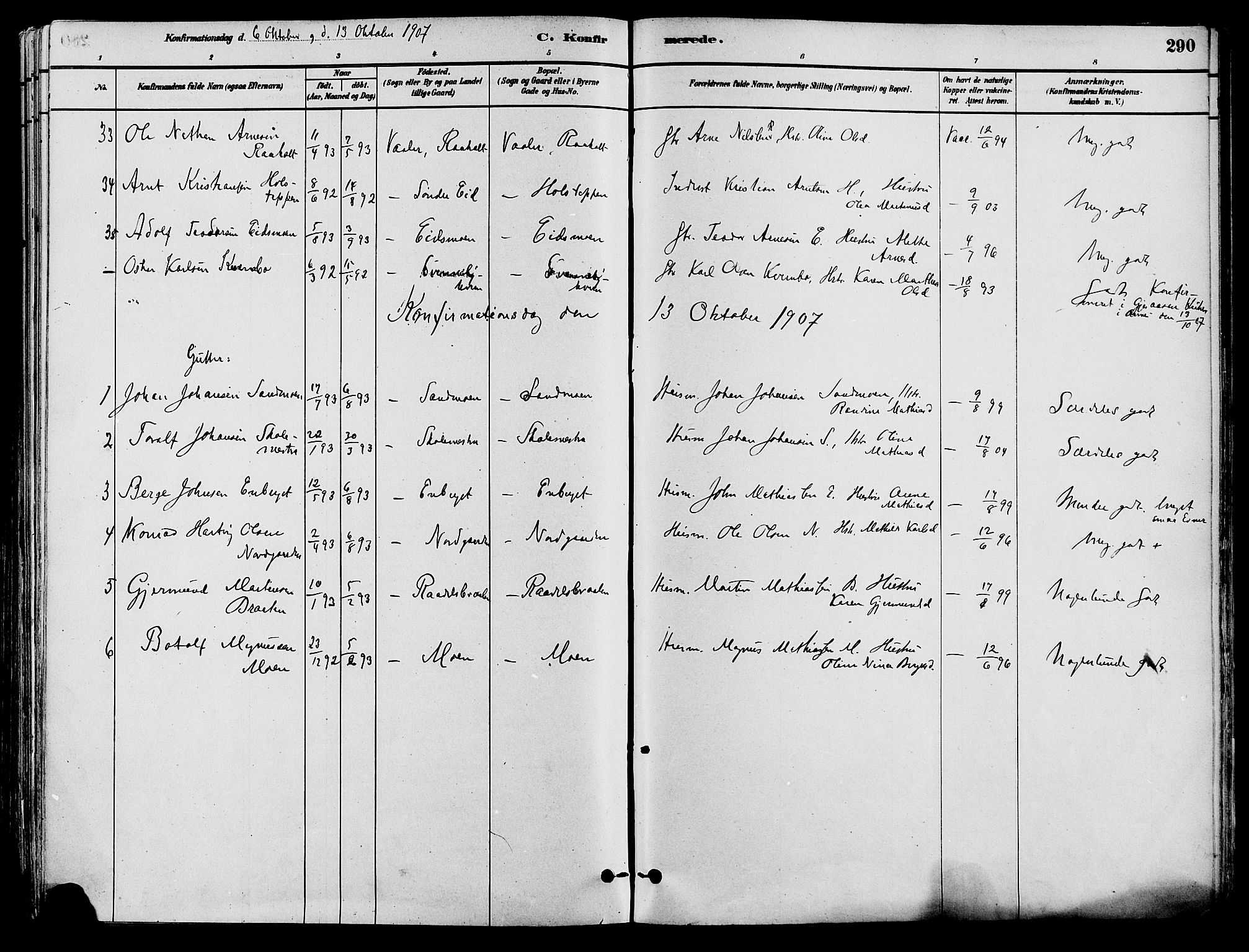 Våler prestekontor, Hedmark, AV/SAH-PREST-040/H/Ha/Haa/L0002: Ministerialbok nr. 3, 1879-1911, s. 290