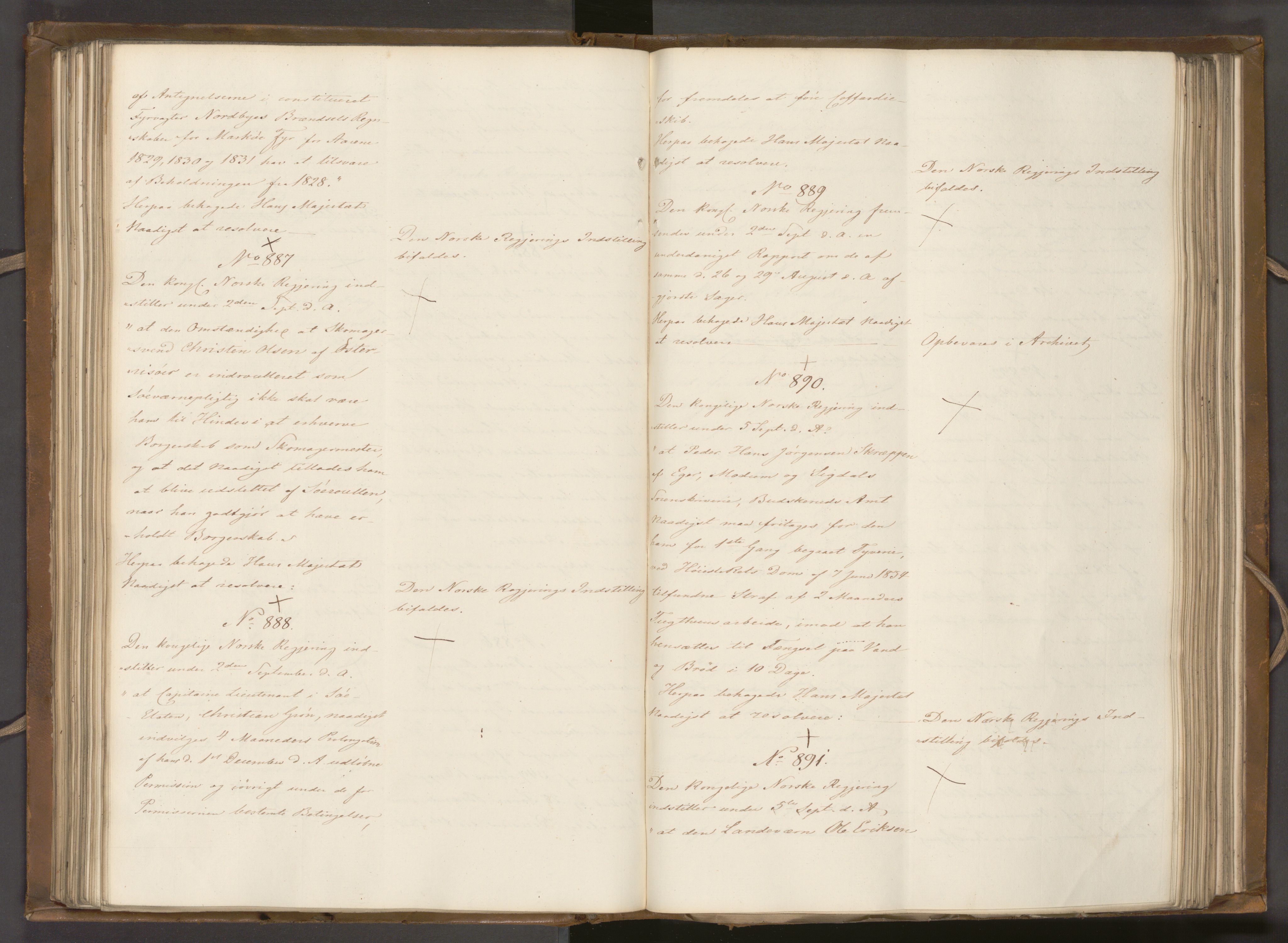 Statsrådssekretariatet, AV/RA-S-1001/A/Ab/L0039: Kgl. res. nr. 551-1179, 2. halvår, 1834