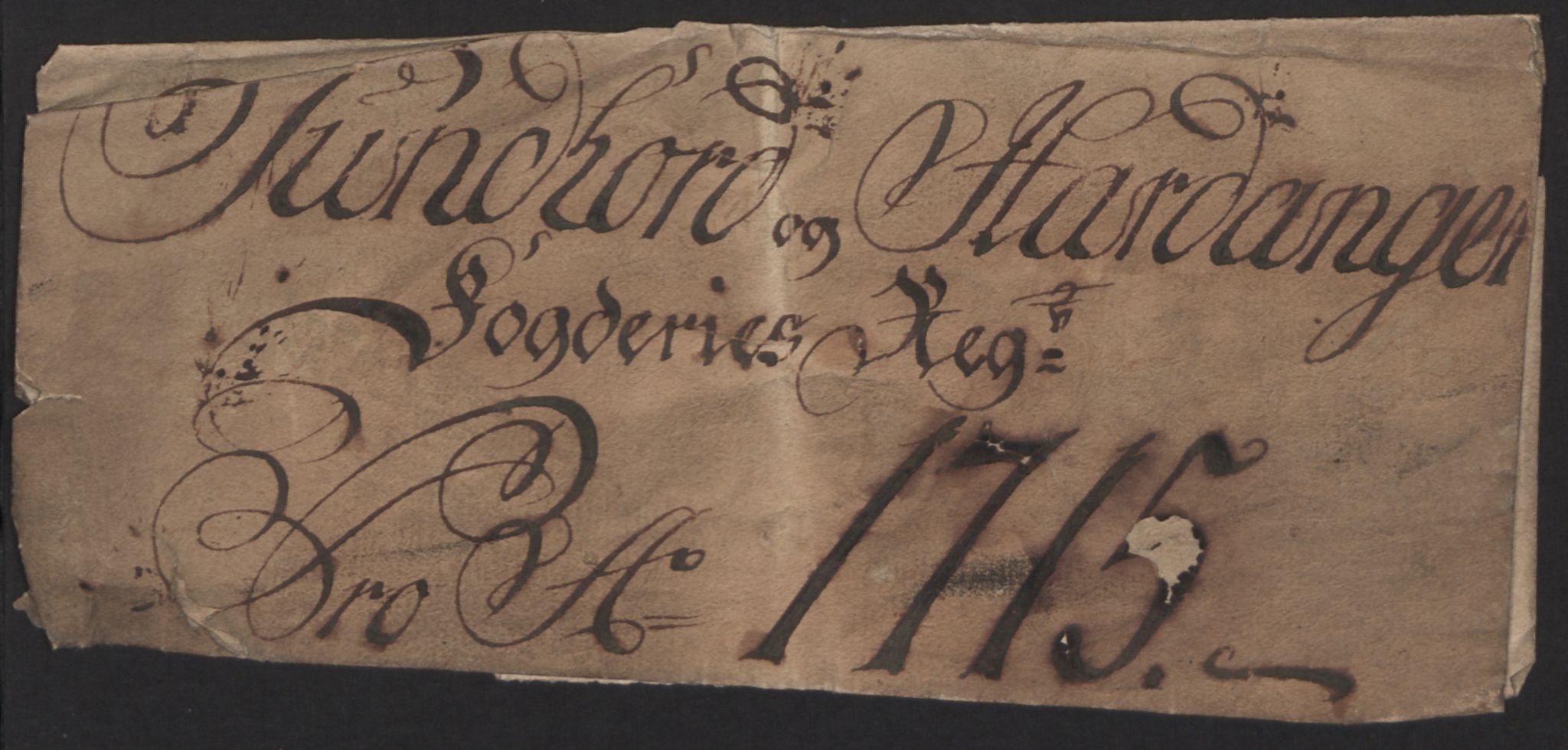 Rentekammeret inntil 1814, Reviderte regnskaper, Fogderegnskap, RA/EA-4092/R48/L2991: Fogderegnskap Sunnhordland og Hardanger, 1715, s. 3