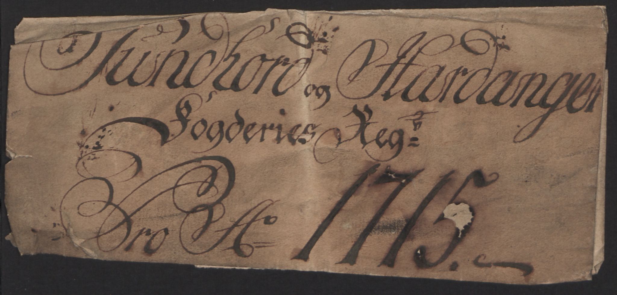 Rentekammeret inntil 1814, Reviderte regnskaper, Fogderegnskap, AV/RA-EA-4092/R48/L2991: Fogderegnskap Sunnhordland og Hardanger, 1715, s. 3