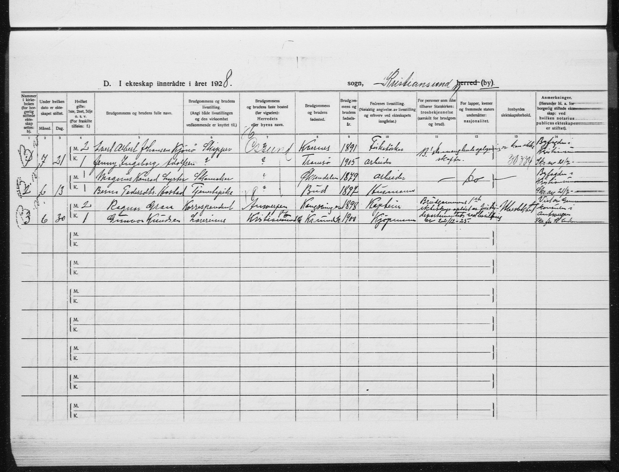 Ministerialprotokoller, klokkerbøker og fødselsregistre - Møre og Romsdal, AV/SAT-A-1454/572/L0862: Ministerialbok nr. 572D06, 1917-1935