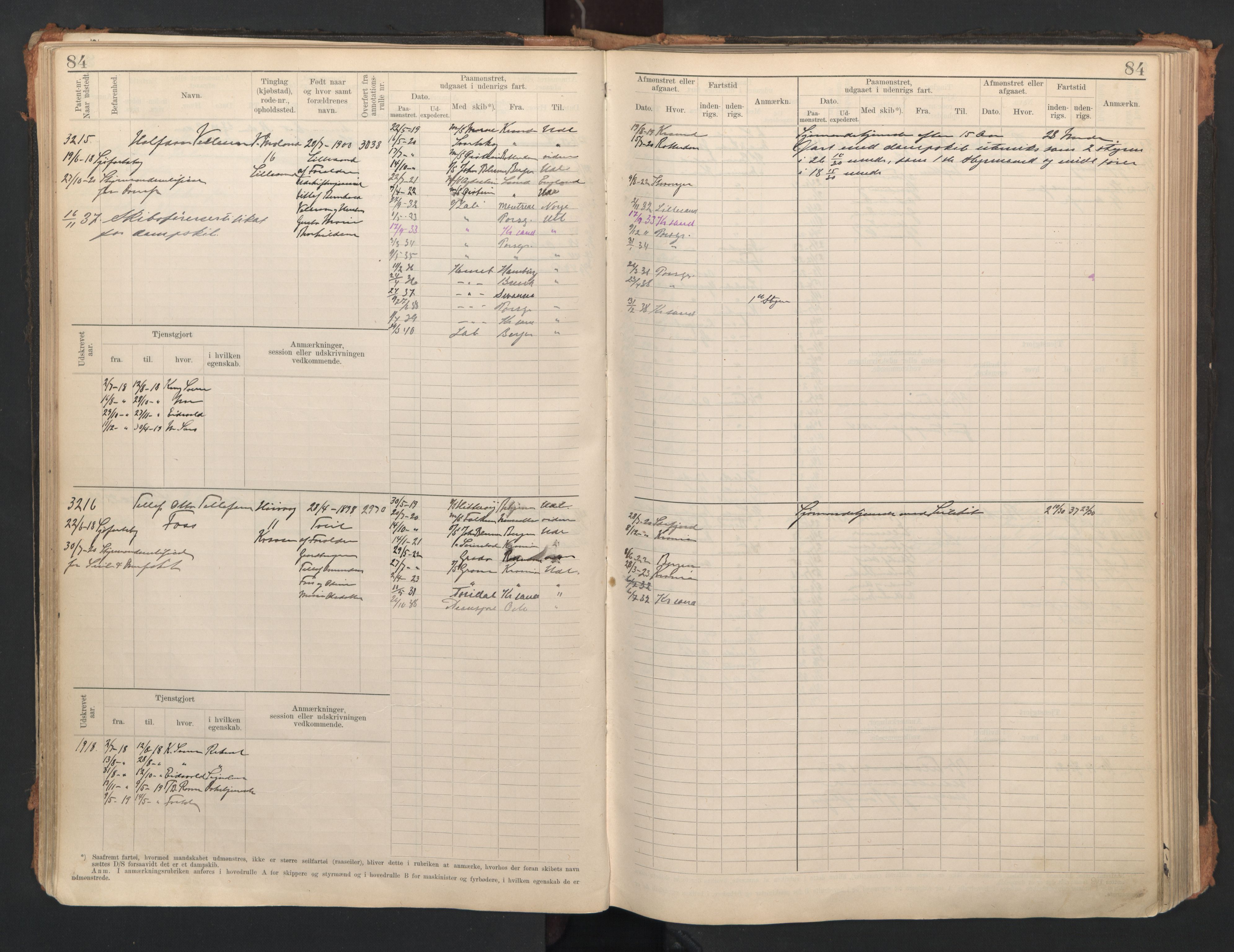 Lillesand mønstringskrets, AV/SAK-2031-0014/F/Fb/L0006: Hovedrulle A nr 3049-3634, W-15, 1913-1946, s. 89