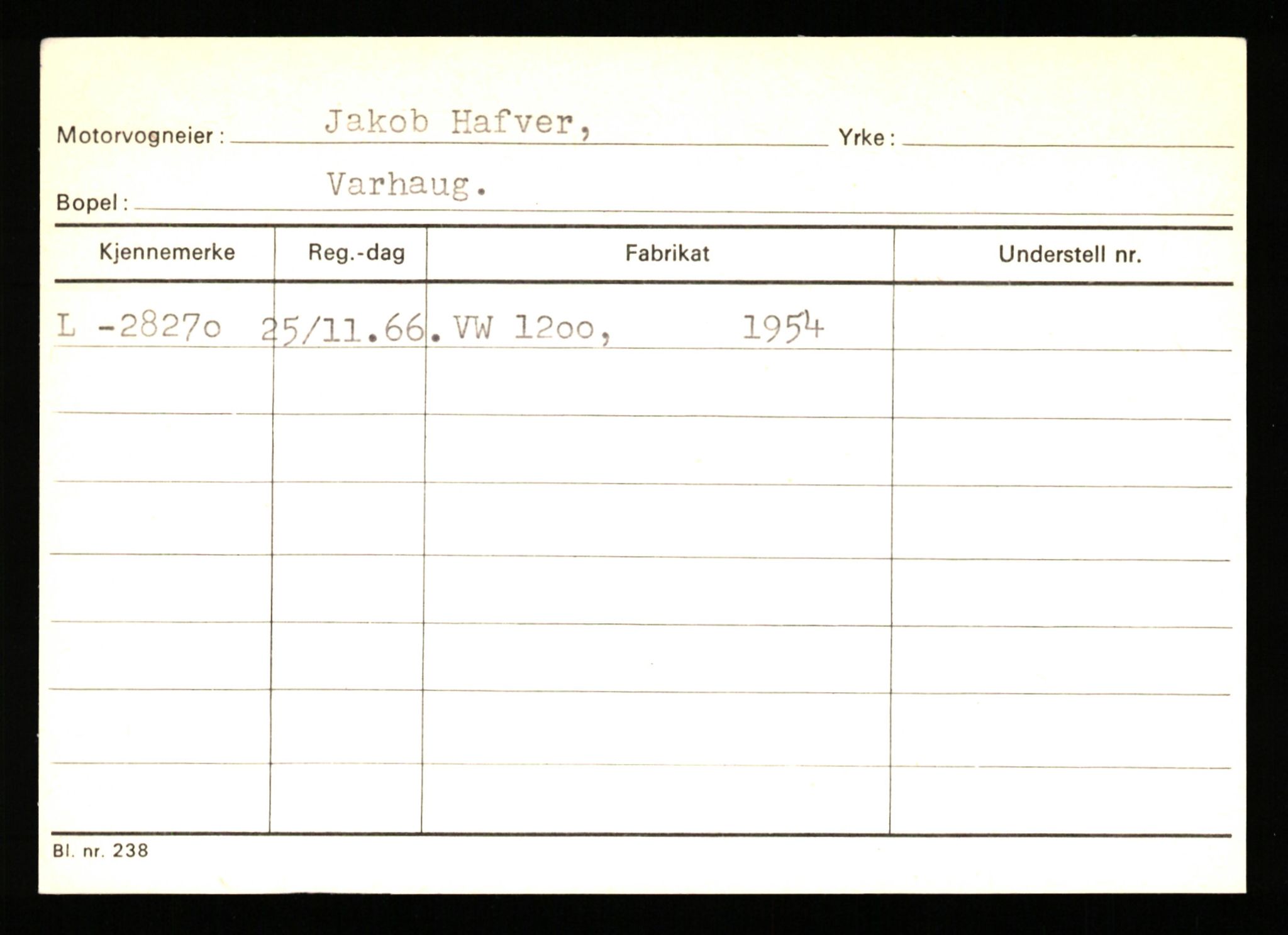 Stavanger trafikkstasjon, AV/SAST-A-101942/0/H/L0014: Haver - Hermanrud, 1930-1971, s. 39