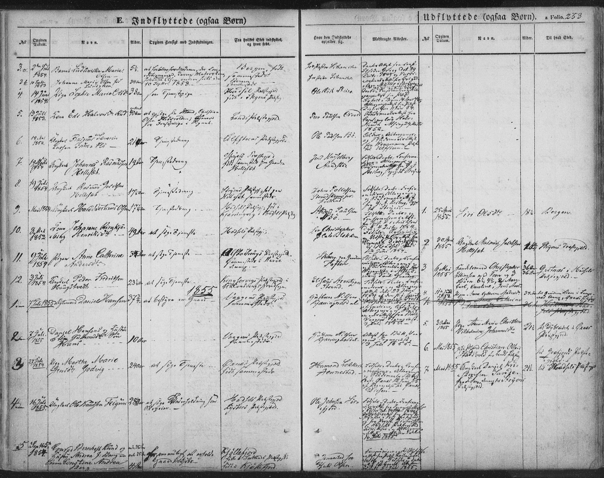 Ministerialprotokoller, klokkerbøker og fødselsregistre - Nordland, SAT/A-1459/895/L1369: Ministerialbok nr. 895A04, 1852-1872, s. 253