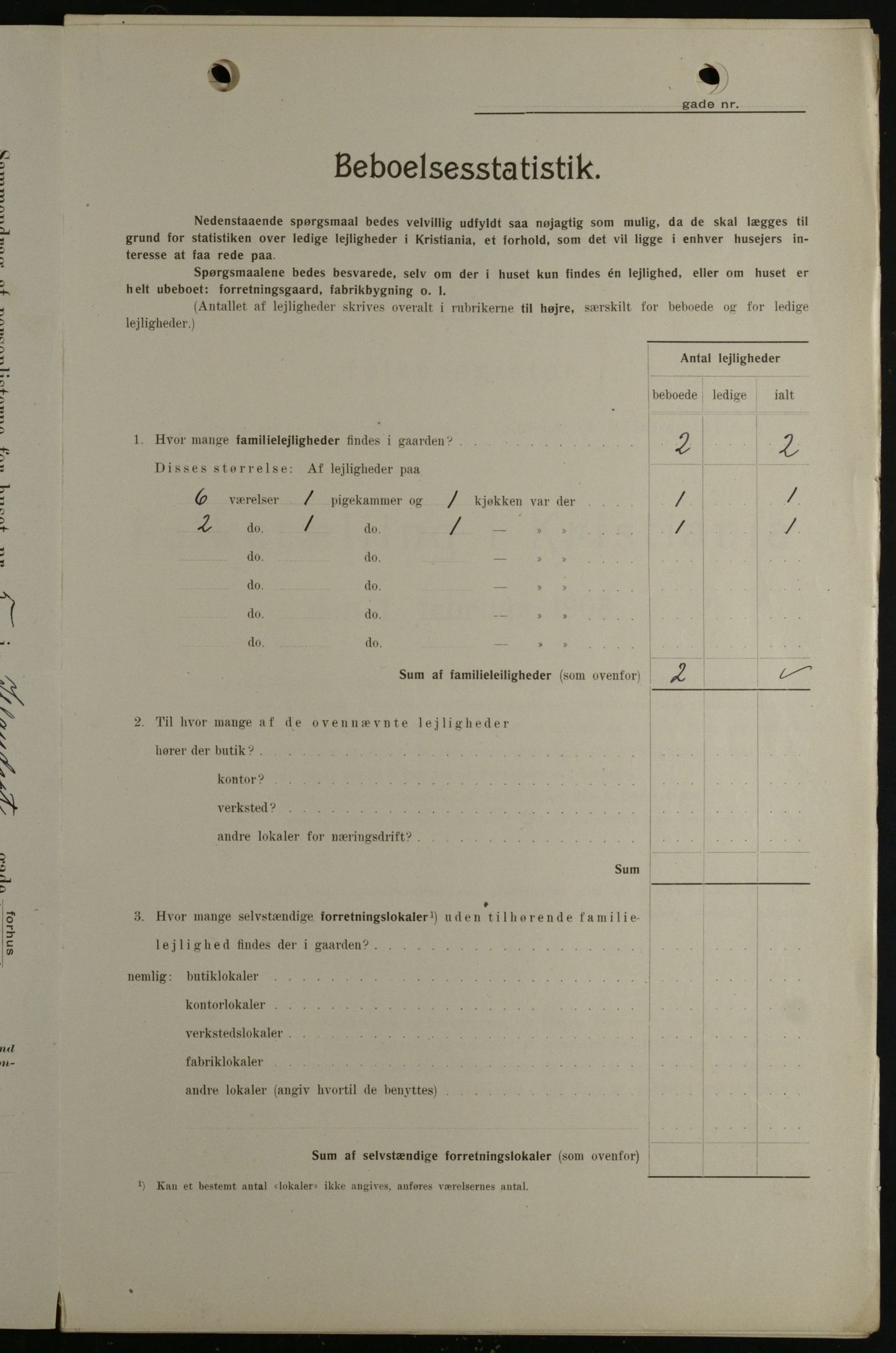 OBA, Kommunal folketelling 1.2.1908 for Kristiania kjøpstad, 1908, s. 39953