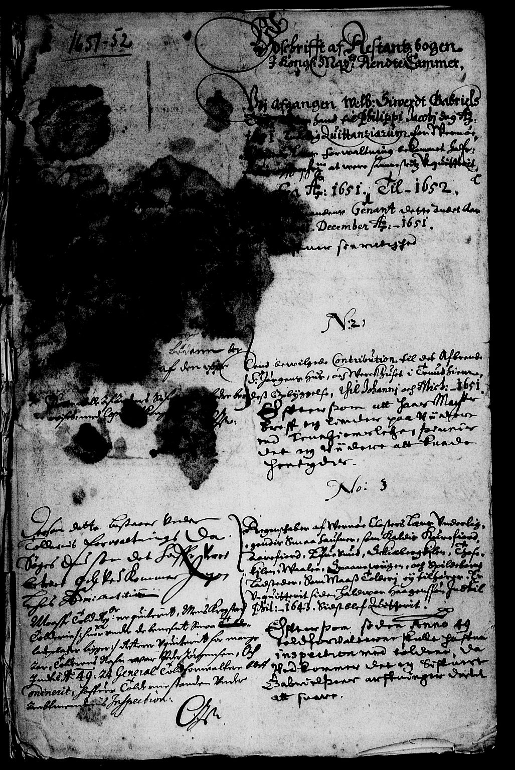 Rentekammeret inntil 1814, Reviderte regnskaper, Lensregnskaper, AV/RA-EA-5023/R/Rb/Rbg/L0011: Verne kloster len, 1651-1661