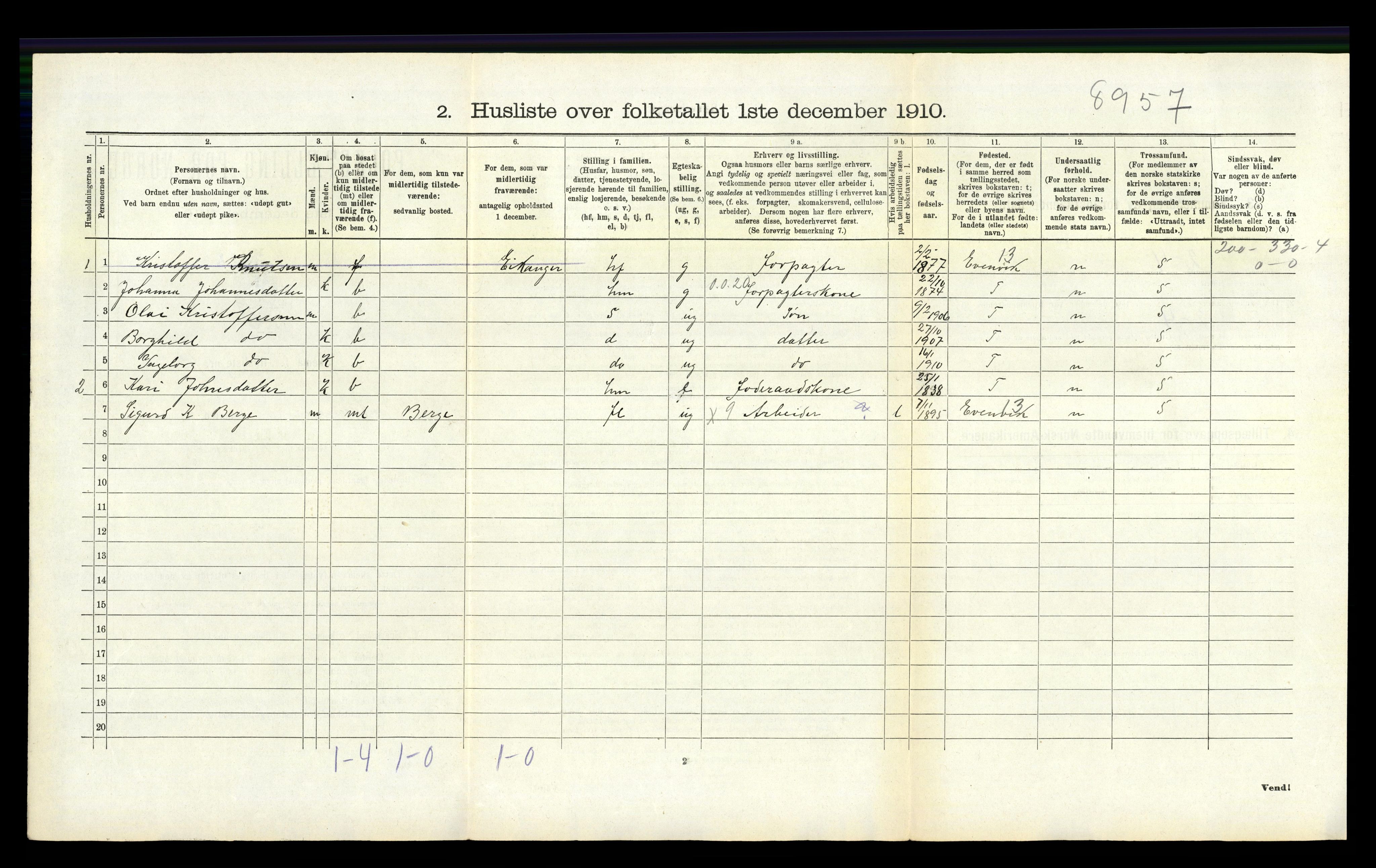 RA, Folketelling 1910 for 1254 Hamre herred, 1910, s. 251