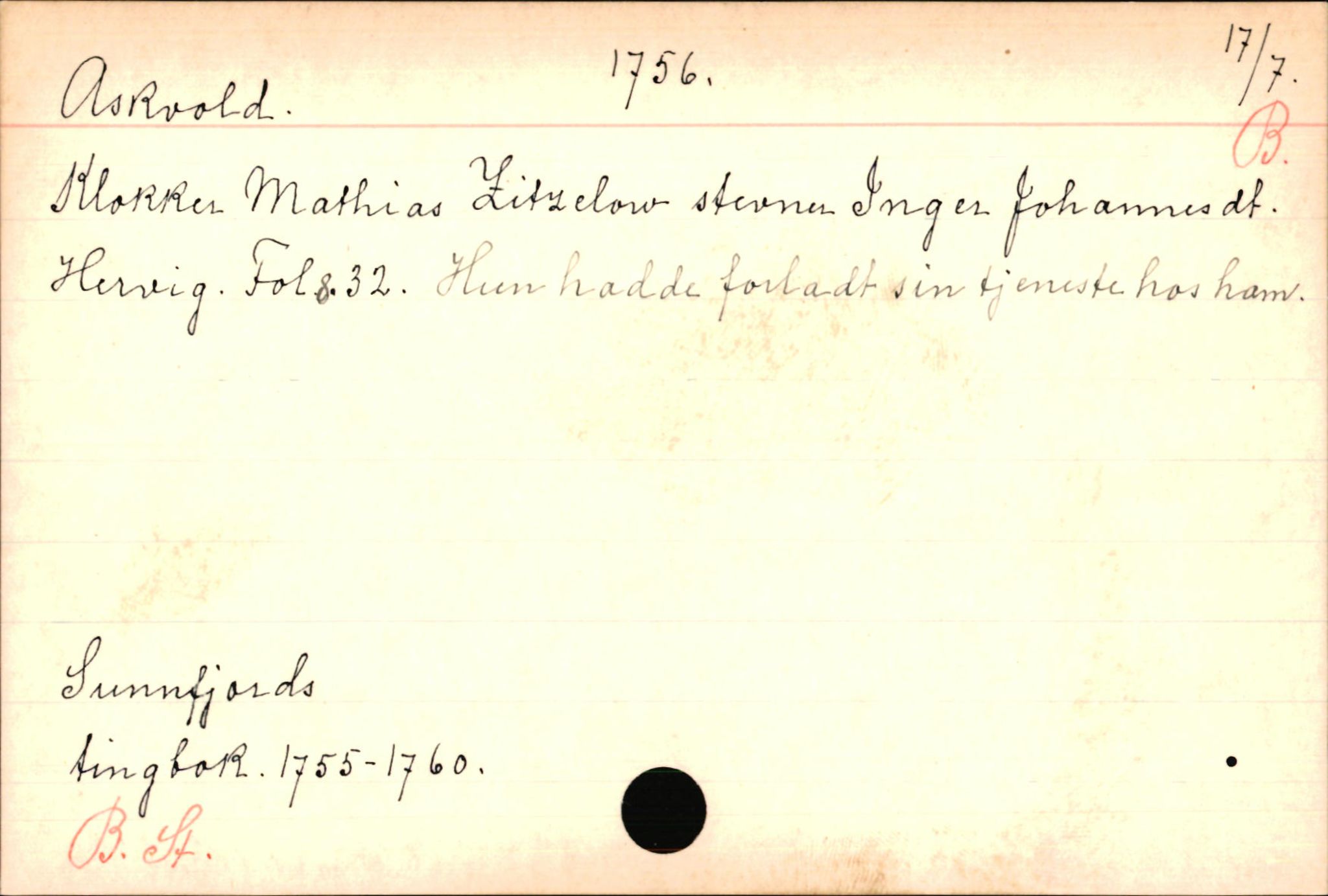 Haugen, Johannes - lærer, SAB/SAB/PA-0036/01/L0001: Om klokkere og lærere, 1521-1904, s. 6515