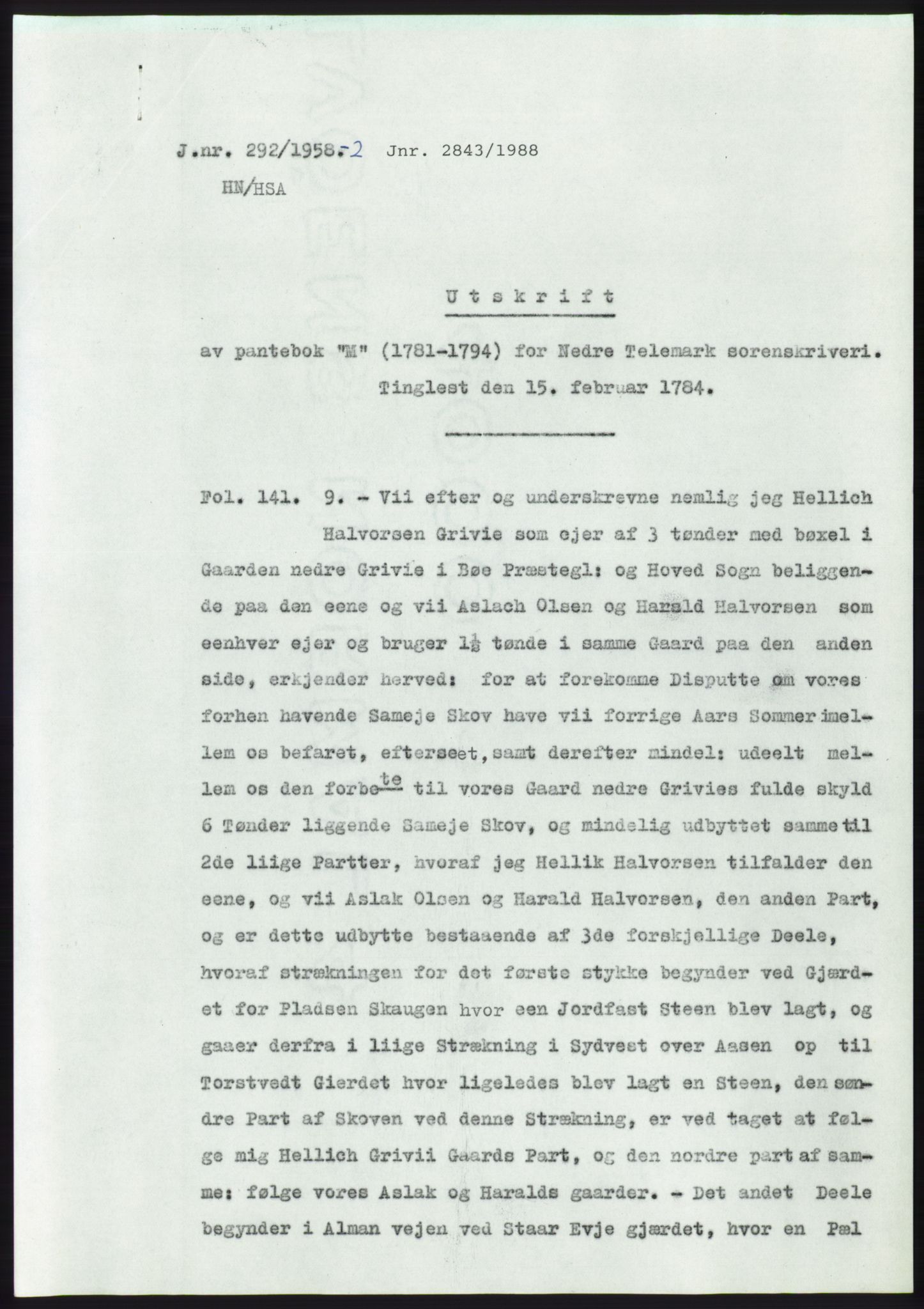 Statsarkivet i Kongsberg, SAKO/A-0001, 1958, s. 161
