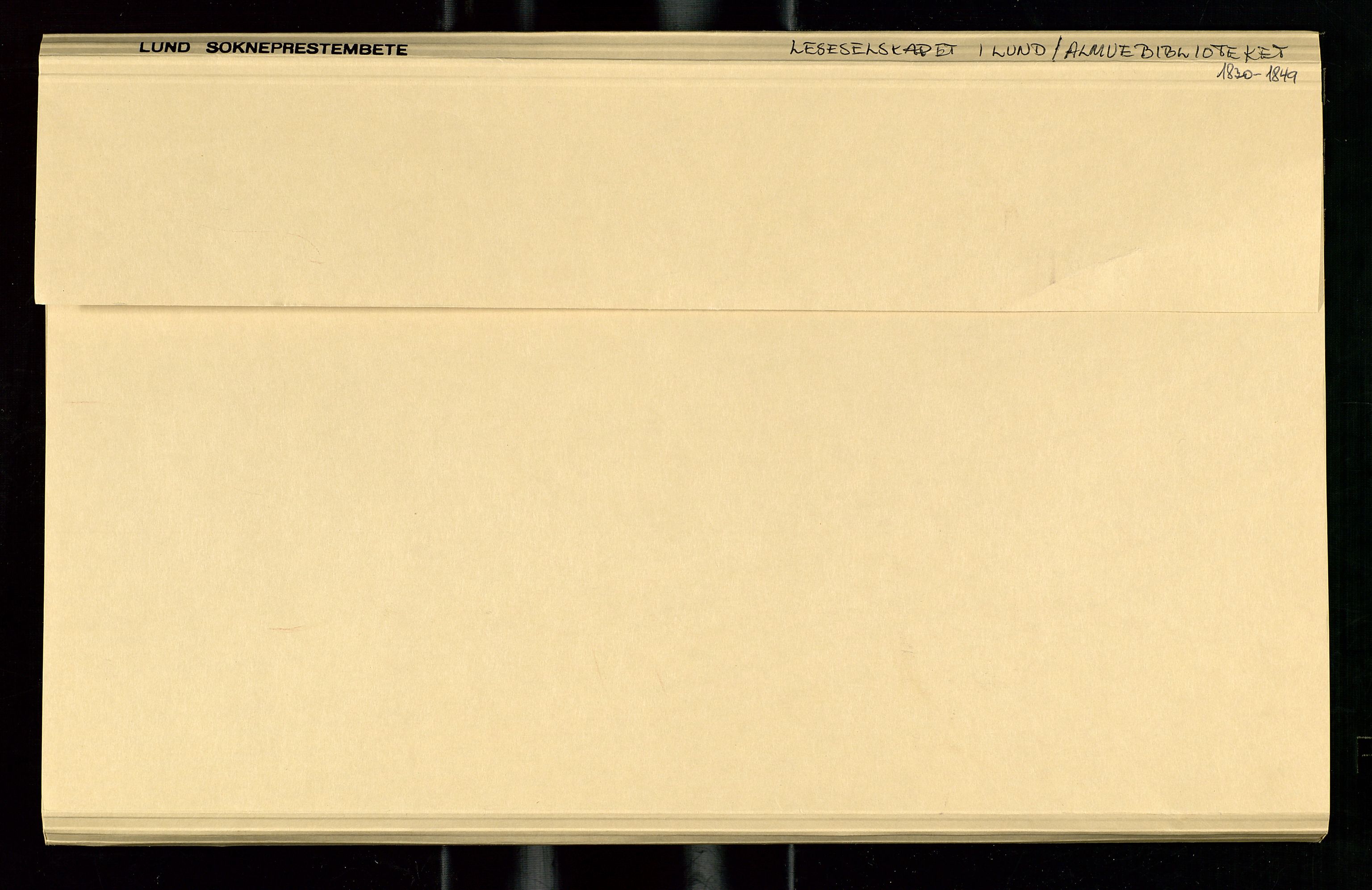 Pa 0462 - Lund Leseselskap, AV/SAST-A-100657/E/0001 / Dokumenter, 1840-1849