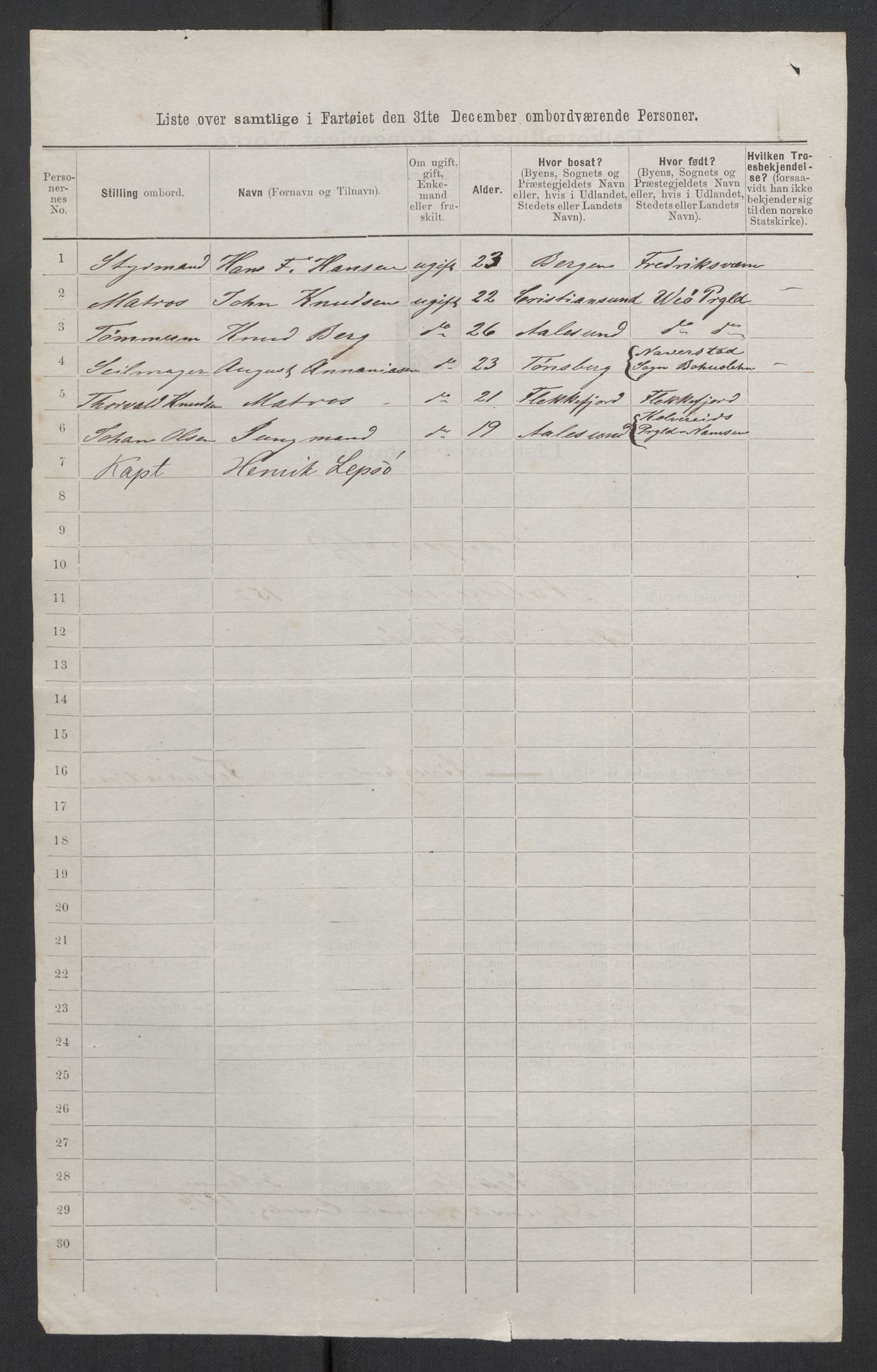 RA, Folketelling 1875, skipslister: Skip i utenrikske havner, hjemmehørende i 1) byer og ladesteder, Grimstad - Tromsø, 2) landdistrikter, 1875, s. 1025