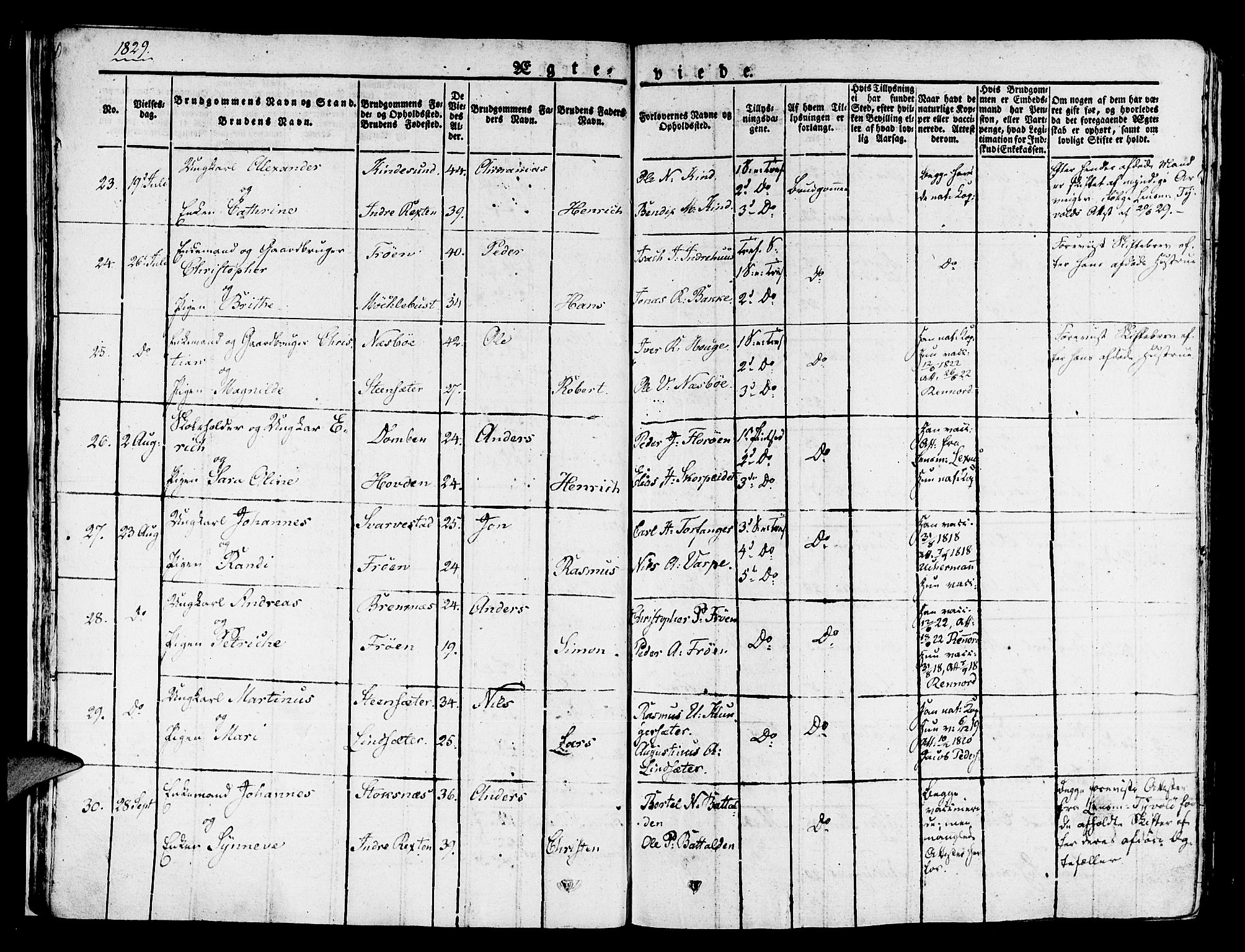 Kinn sokneprestembete, AV/SAB-A-80801/H/Haa/Haaa/L0004/0002: Ministerialbok nr. A 4II, 1822-1840, s. 28
