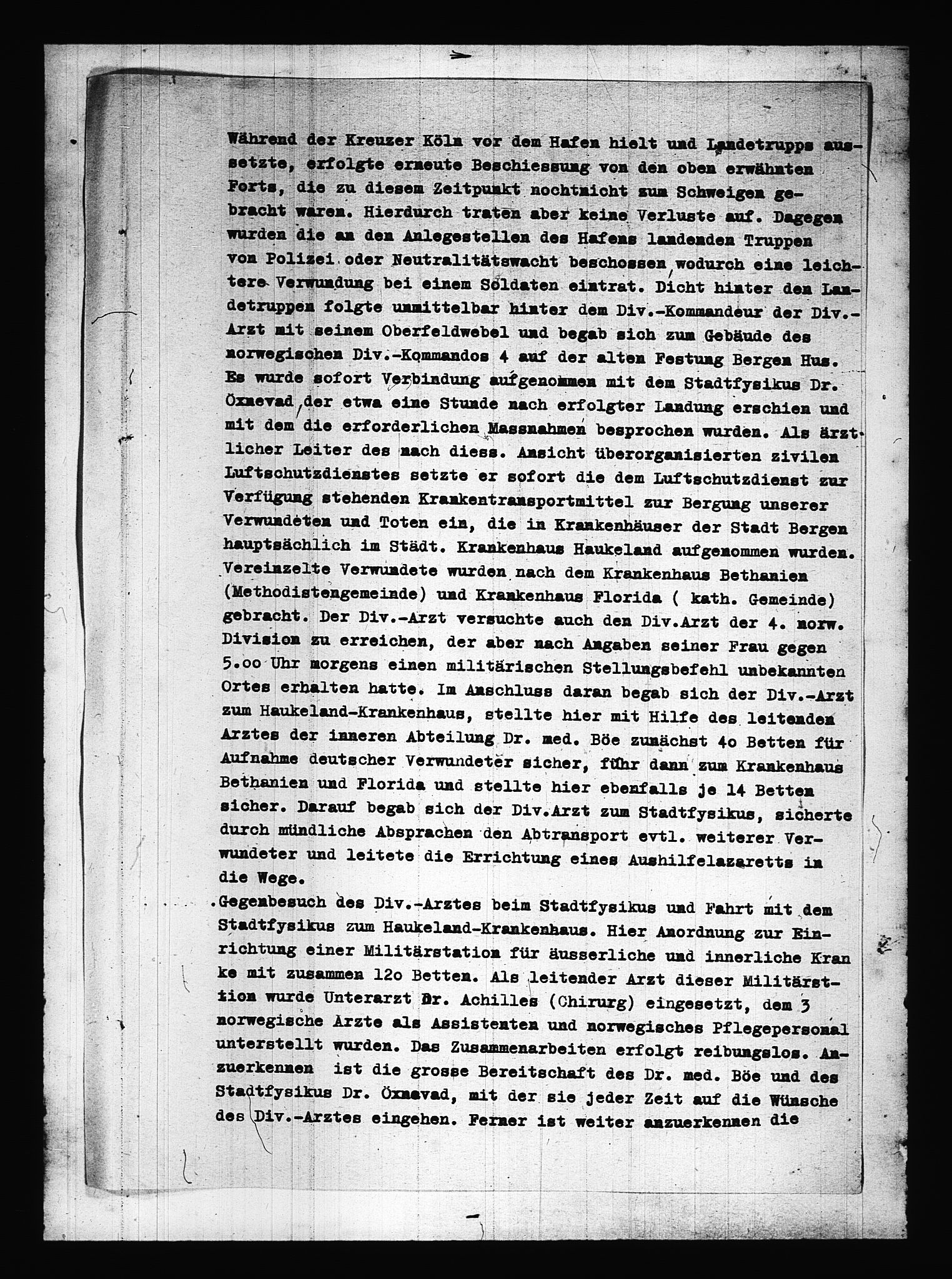 Documents Section, AV/RA-RAFA-2200/V/L0086: Amerikansk mikrofilm "Captured German Documents".
Box No. 725.  FKA jnr. 601/1954., 1940, s. 422