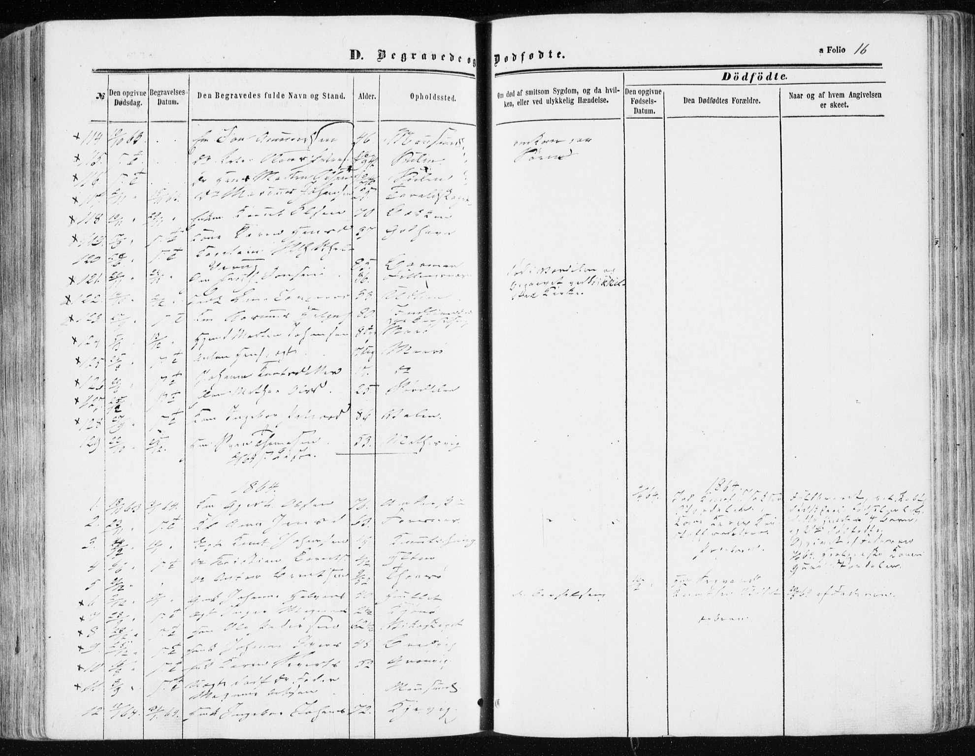 Ministerialprotokoller, klokkerbøker og fødselsregistre - Sør-Trøndelag, SAT/A-1456/634/L0531: Ministerialbok nr. 634A07, 1861-1870, s. 16