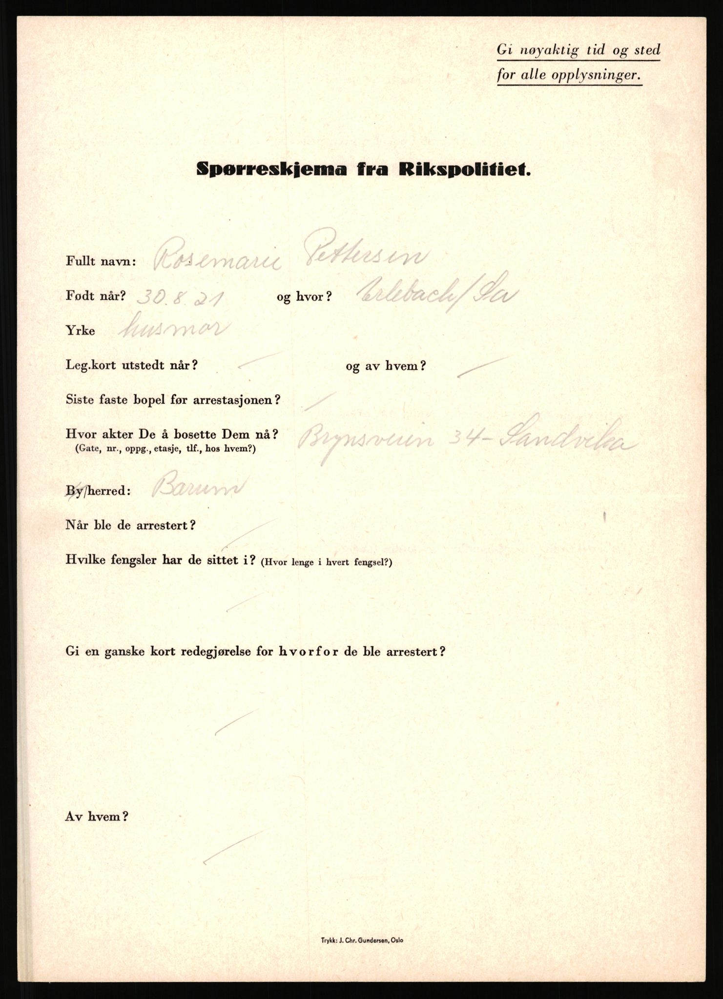 Rikspolitisjefen, AV/RA-S-1560/L/L0014: Pettersen, Aksel - Savosnick, Ernst, 1940-1945, s. 139