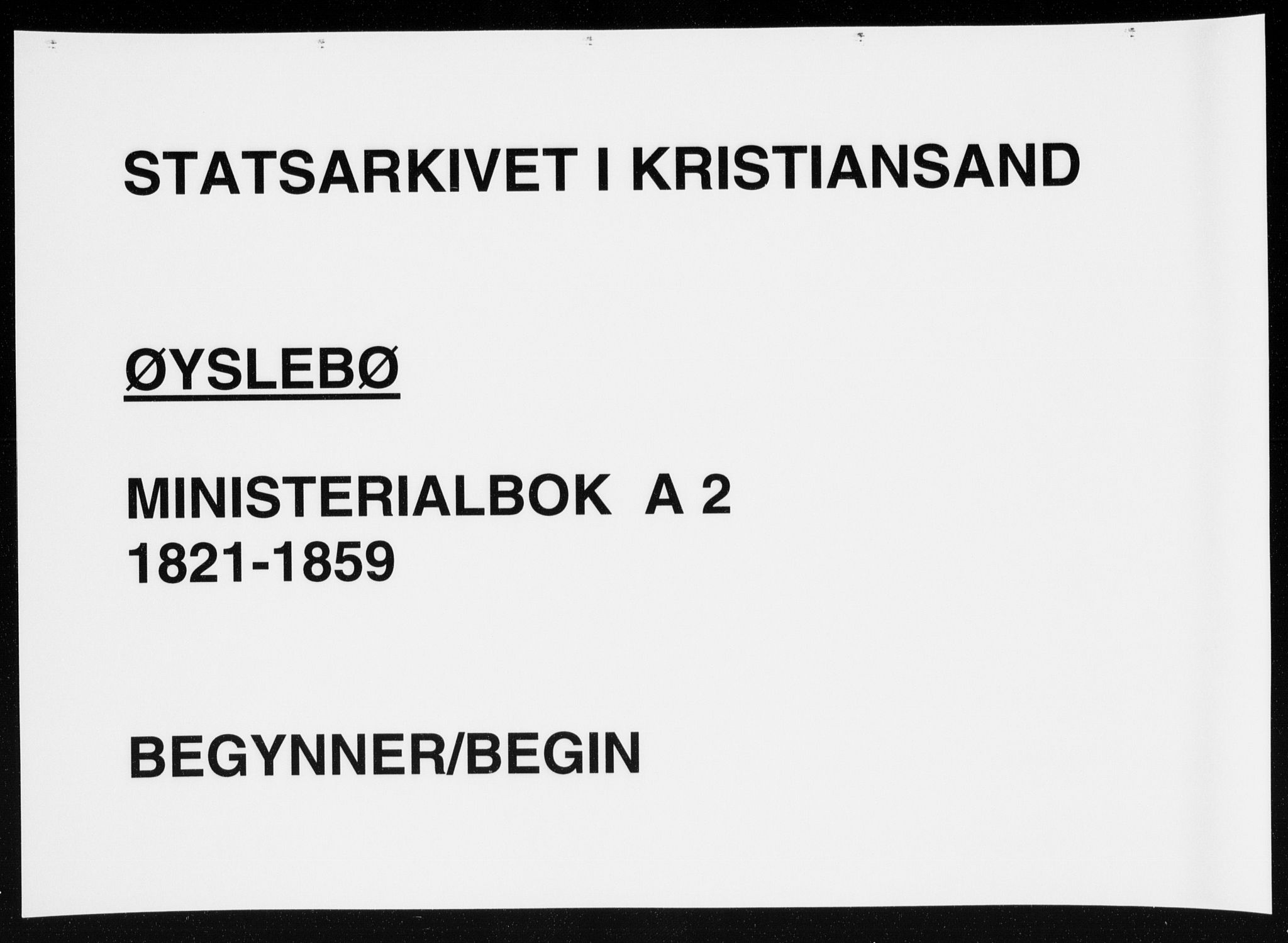 Holum sokneprestkontor, AV/SAK-1111-0022/F/Fa/Fac/L0002: Ministerialbok nr. A 2, 1821-1859