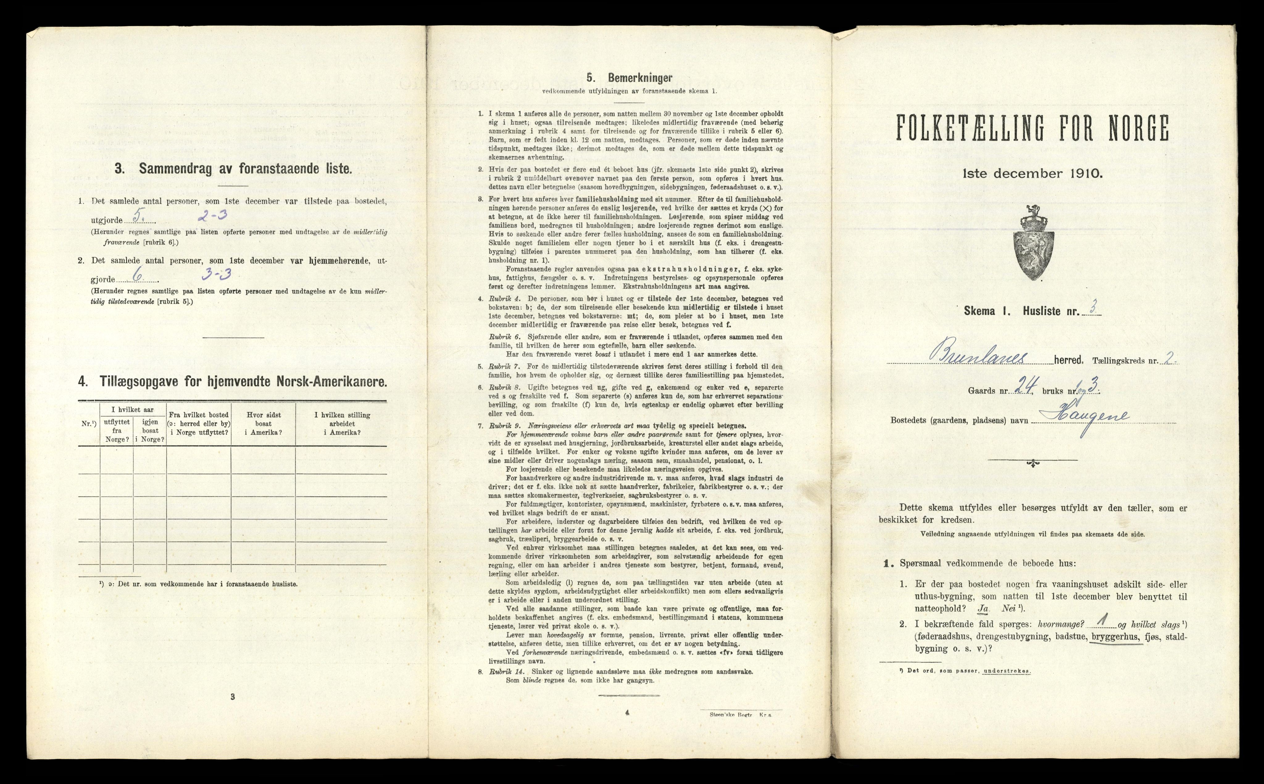 RA, Folketelling 1910 for 0726 Brunlanes herred, 1910, s. 219