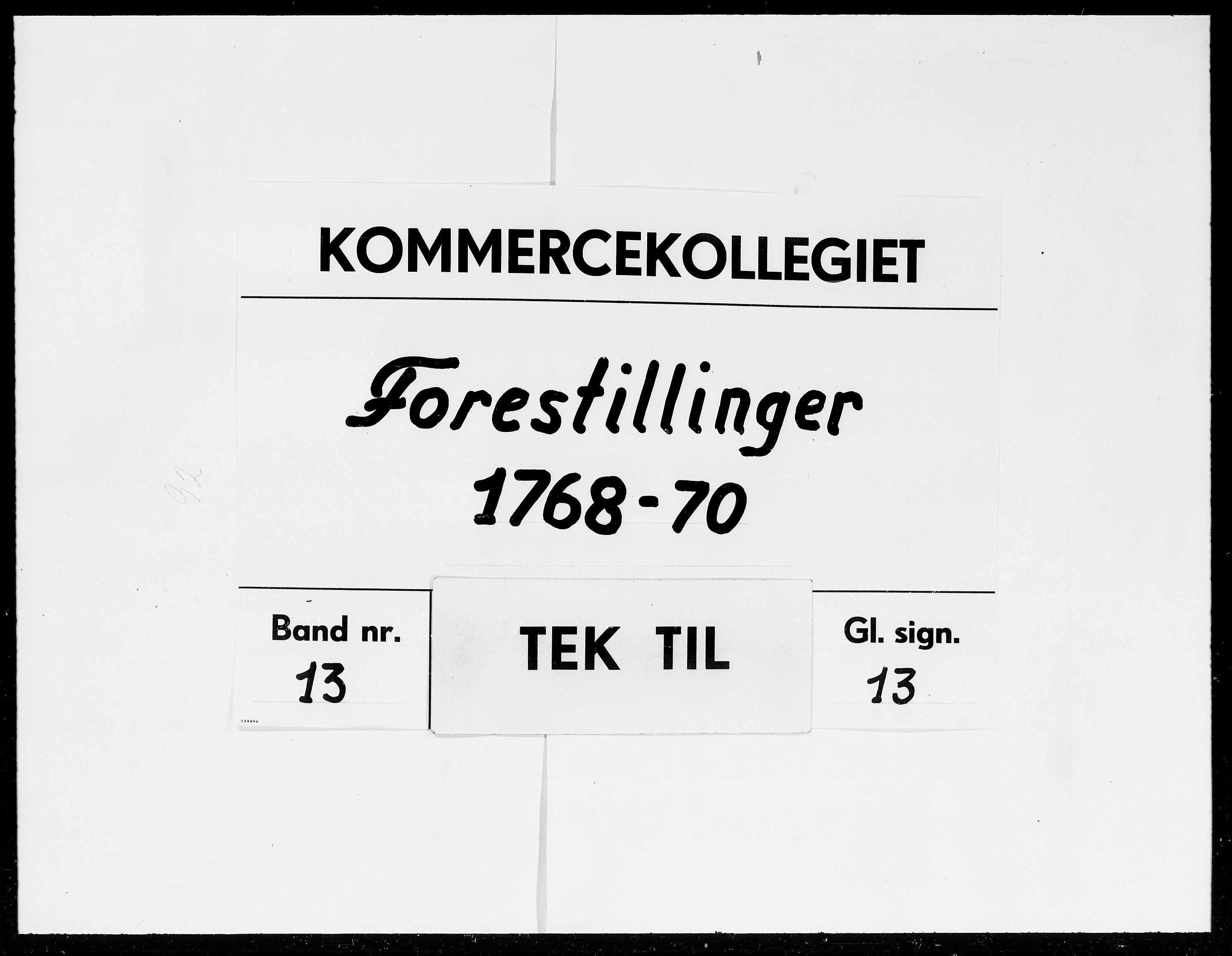 Kommercekollegiet, Dansk-Norske Sekretariat (1736-1771) / Kommercedeputationen (1771-1773), DRA/A-0002/-/013: Forestillinger, 1768-1770