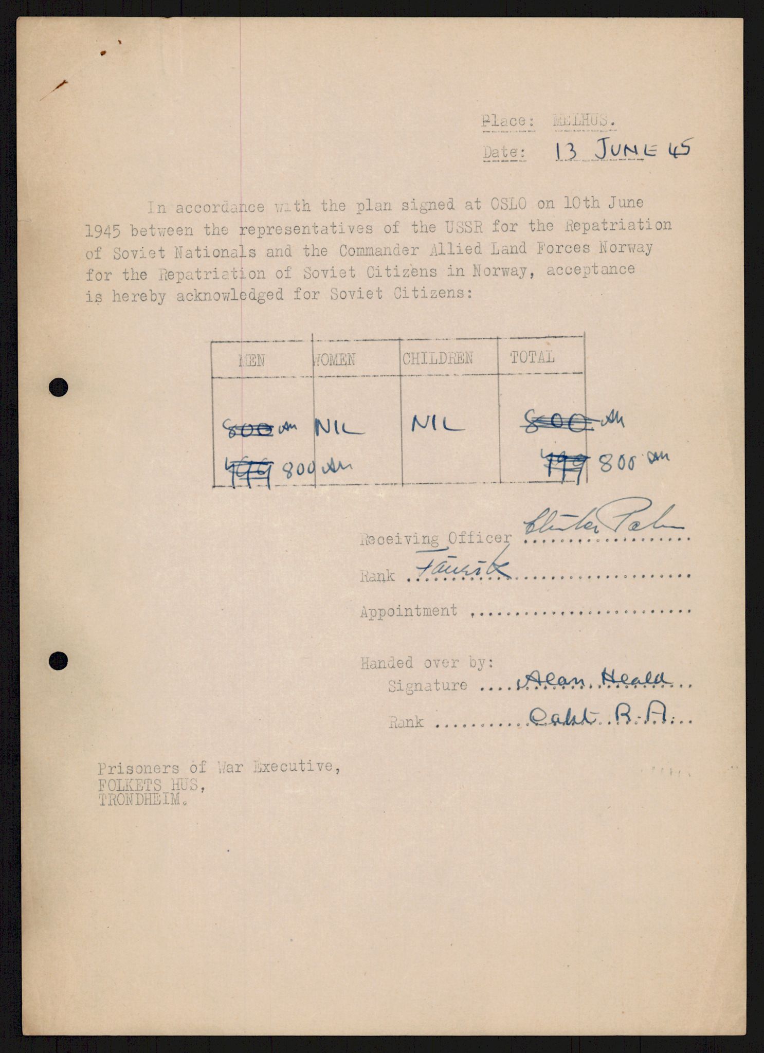 Flyktnings- og fangedirektoratet, Repatrieringskontoret, AV/RA-S-1681/D/Db/L0018: Displaced Persons (DPs) og sivile tyskere, 1945-1948, s. 438