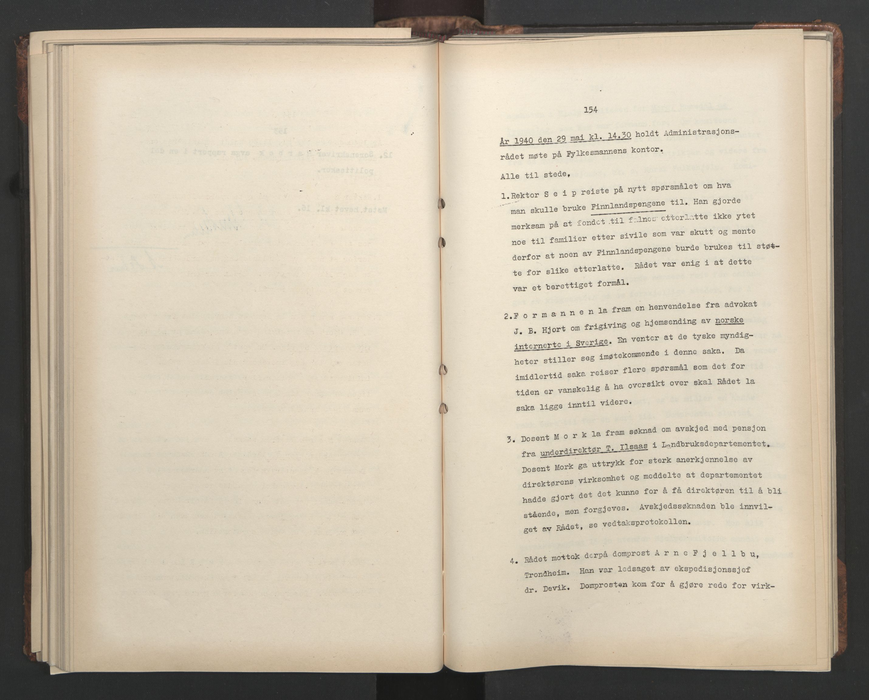 Administrasjonsrådet, AV/RA-S-1004/A/L0001: Møteprotokoll med tillegg 15/4-25/9, 1940, s. 154