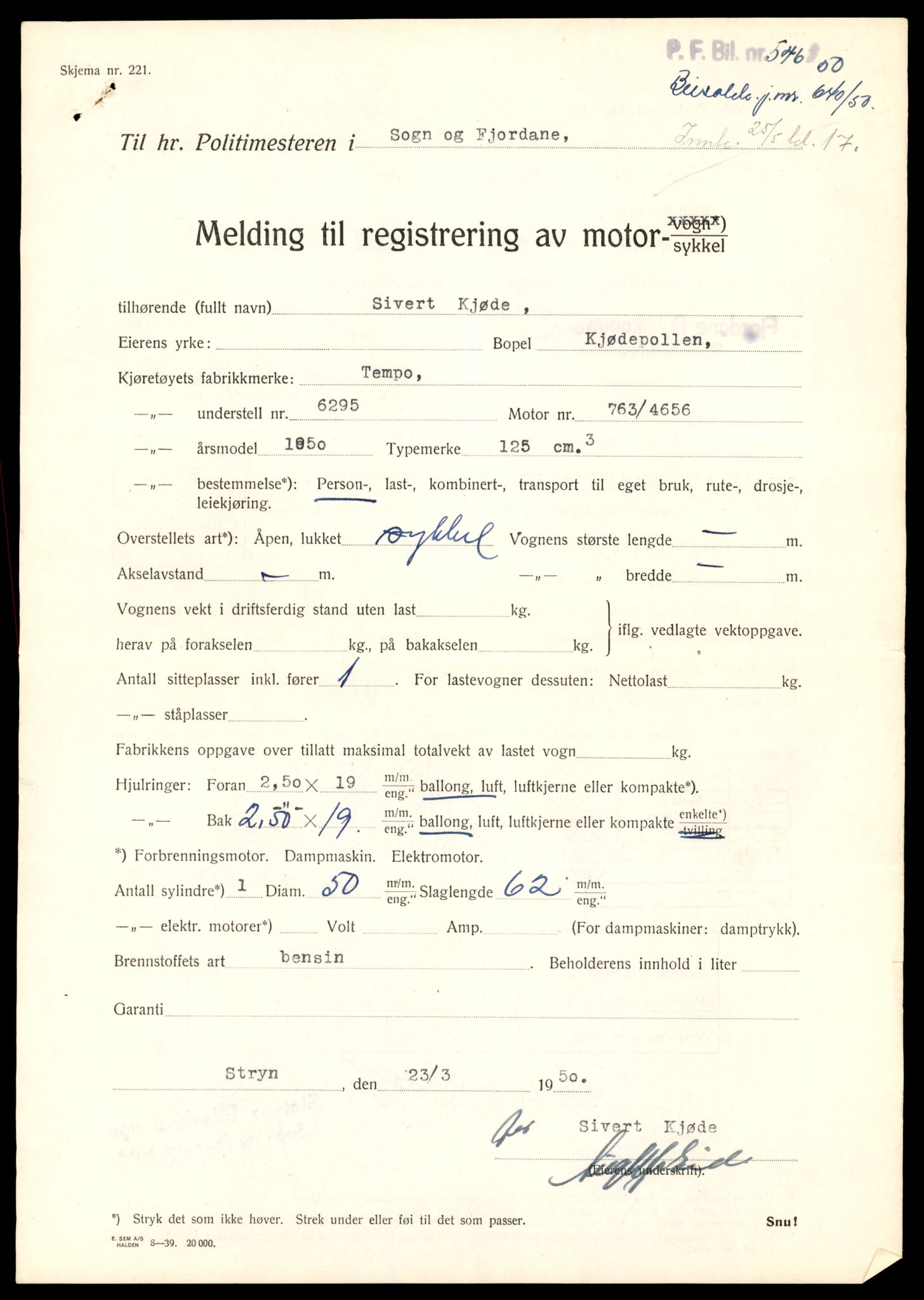 Møre og Romsdal vegkontor - Ålesund trafikkstasjon, AV/SAT-A-4099/F/Fe/L0038: Registreringskort for kjøretøy T 13180 - T 13360, 1927-1998, s. 2543