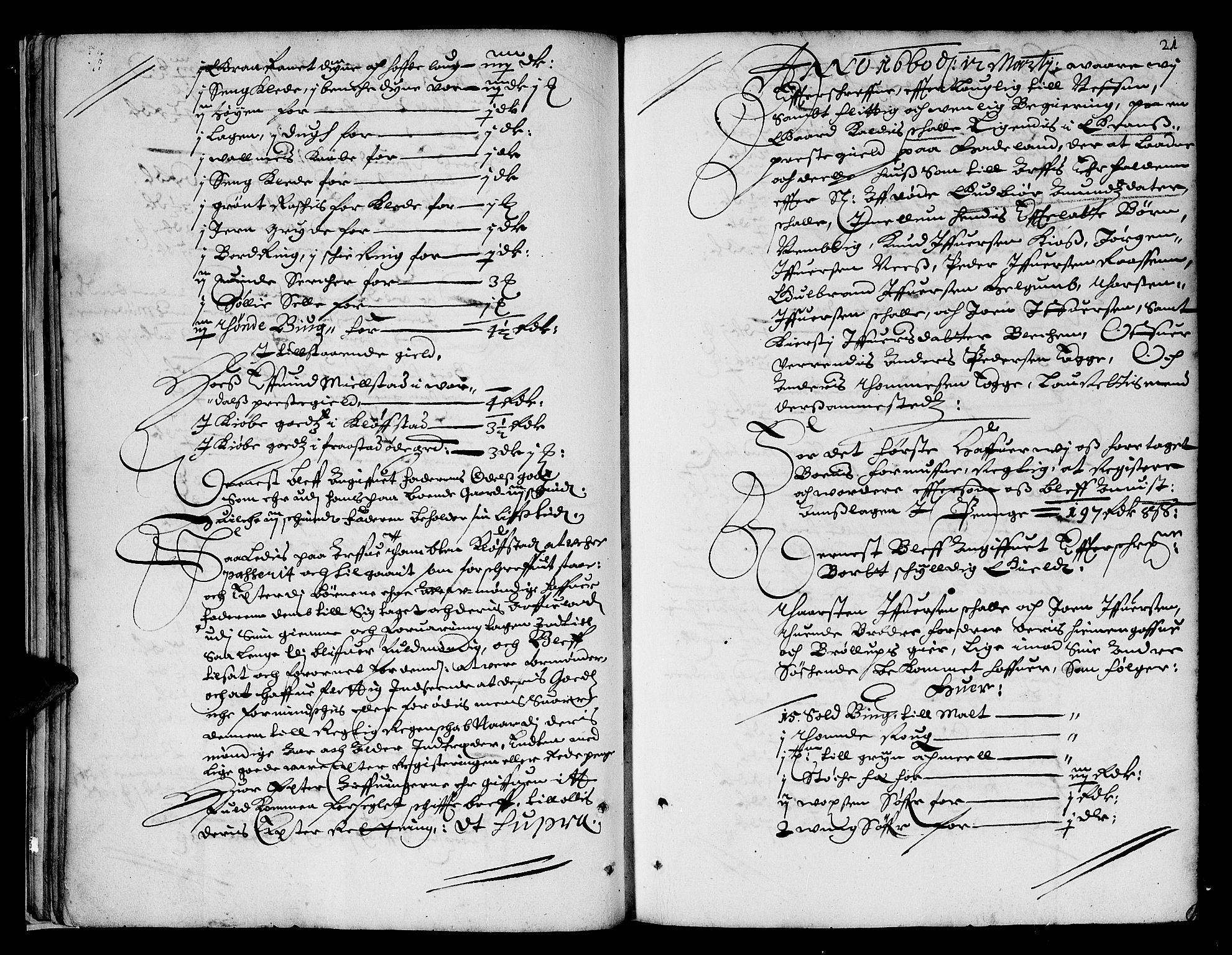 Hadeland, Land og Valdres sorenskriveri, SAH/TING-028/J/Ja/L0001: Skifteprotokoll, 1659-1666, s. 20b-21a