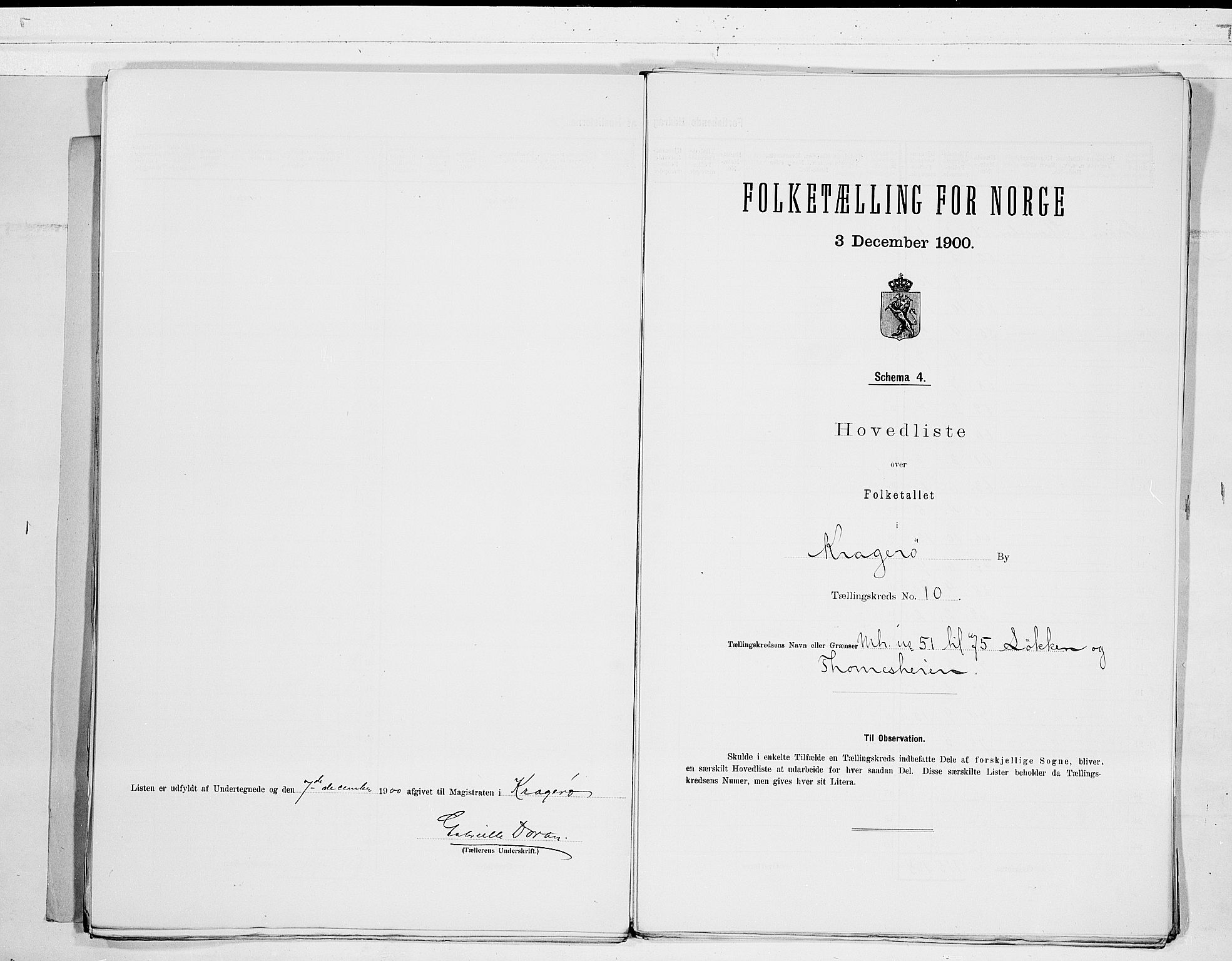 SAKO, Folketelling 1900 for 0801 Kragerø kjøpstad, 1900, s. 22