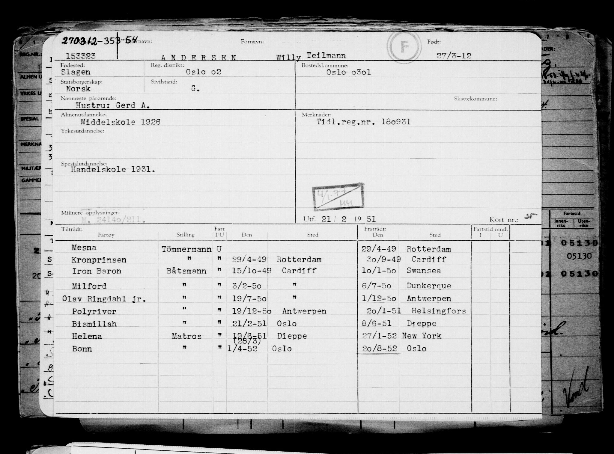 Direktoratet for sjømenn, RA/S-3545/G/Gb/L0103: Hovedkort, 1912, s. 428