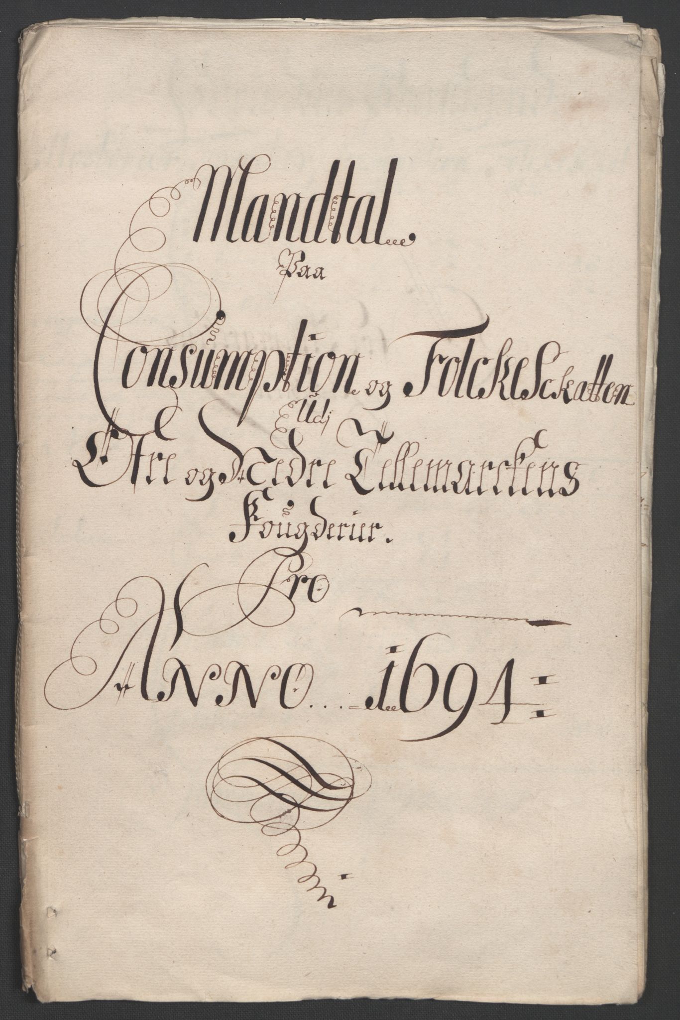 Rentekammeret inntil 1814, Reviderte regnskaper, Fogderegnskap, AV/RA-EA-4092/R36/L2092: Fogderegnskap Øvre og Nedre Telemark og Bamble, 1694, s. 59