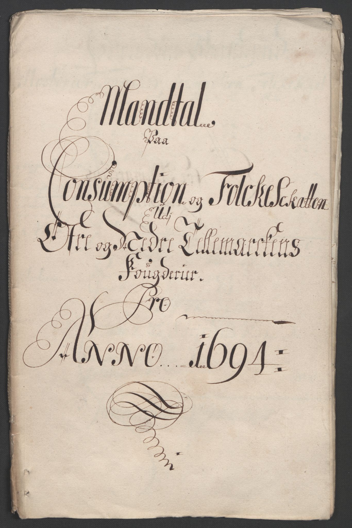 Rentekammeret inntil 1814, Reviderte regnskaper, Fogderegnskap, RA/EA-4092/R36/L2092: Fogderegnskap Øvre og Nedre Telemark og Bamble, 1694, s. 59