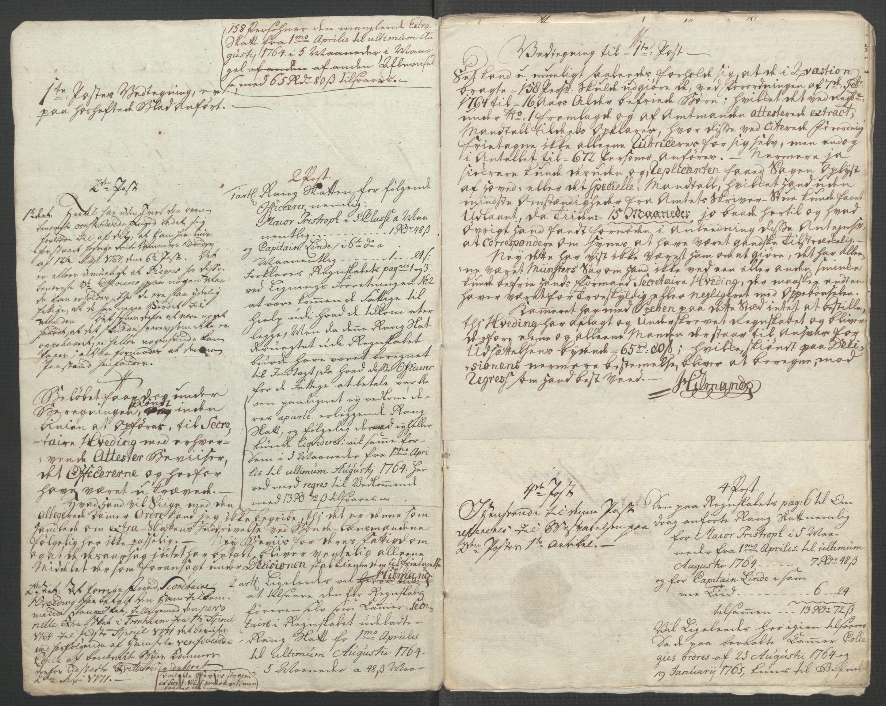 Rentekammeret inntil 1814, Reviderte regnskaper, Fogderegnskap, RA/EA-4092/R46/L2835: Ekstraskatten Jæren og Dalane, 1762-1764, s. 442