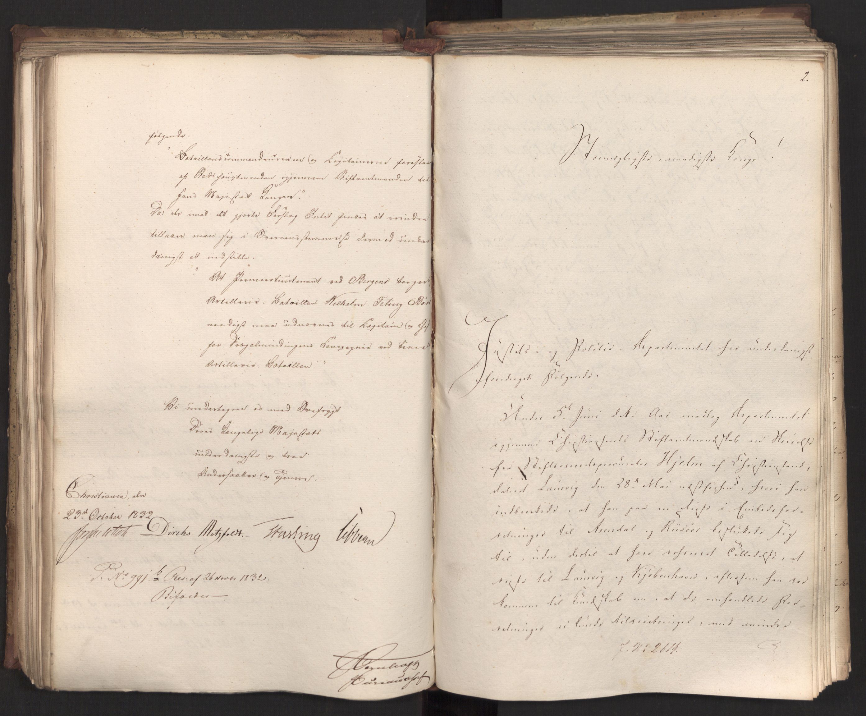 Statsrådsavdelingen i Stockholm, AV/RA-S-1003/D/Da/L0080: Regjeringsinnstillinger nr. 2550-2699, 1832, s. 206