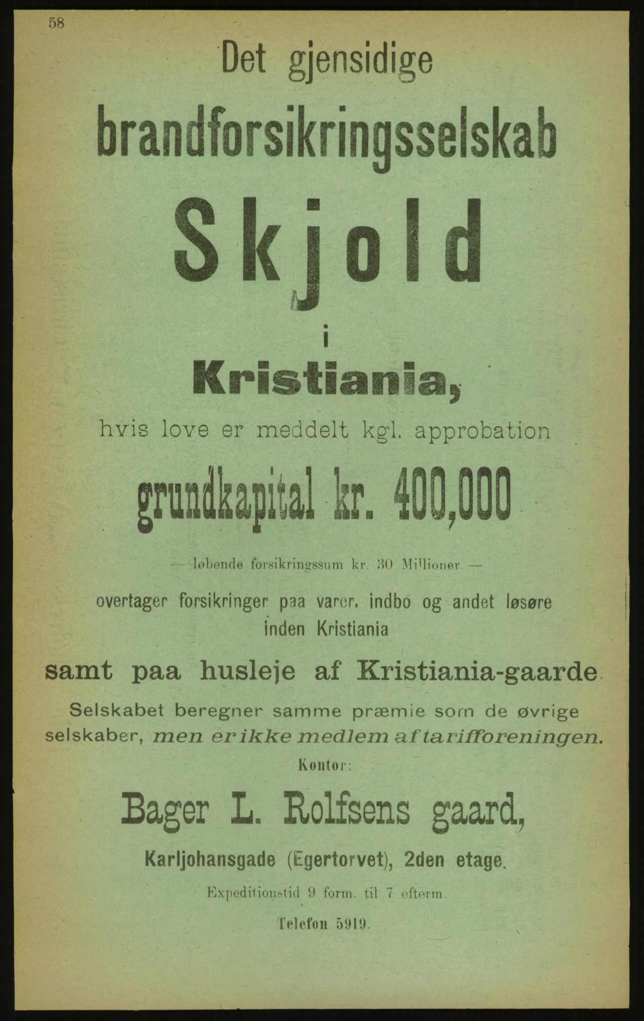 Kristiania/Oslo adressebok, PUBL/-, 1897, s. 58